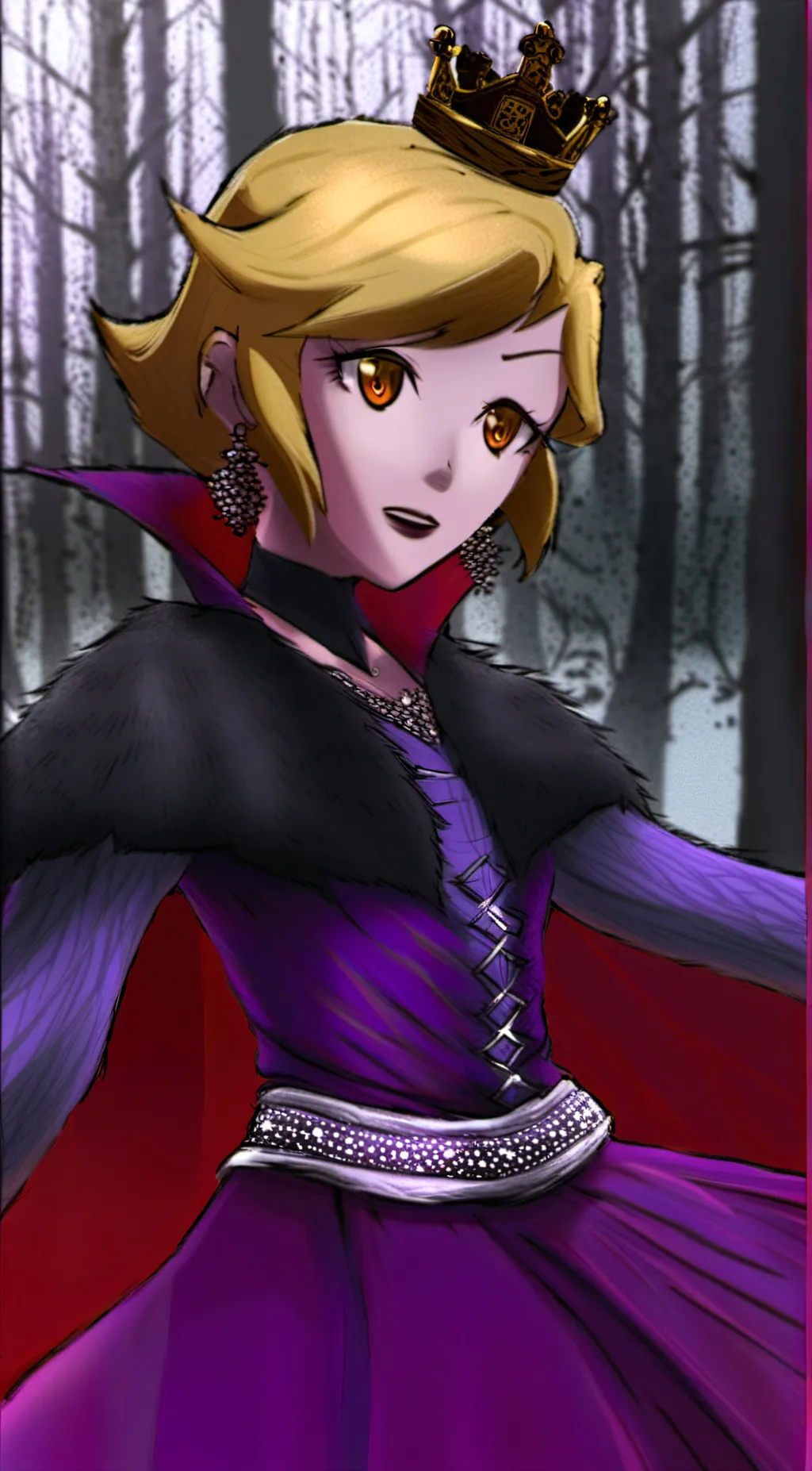 ai character: The Shadow Queen background