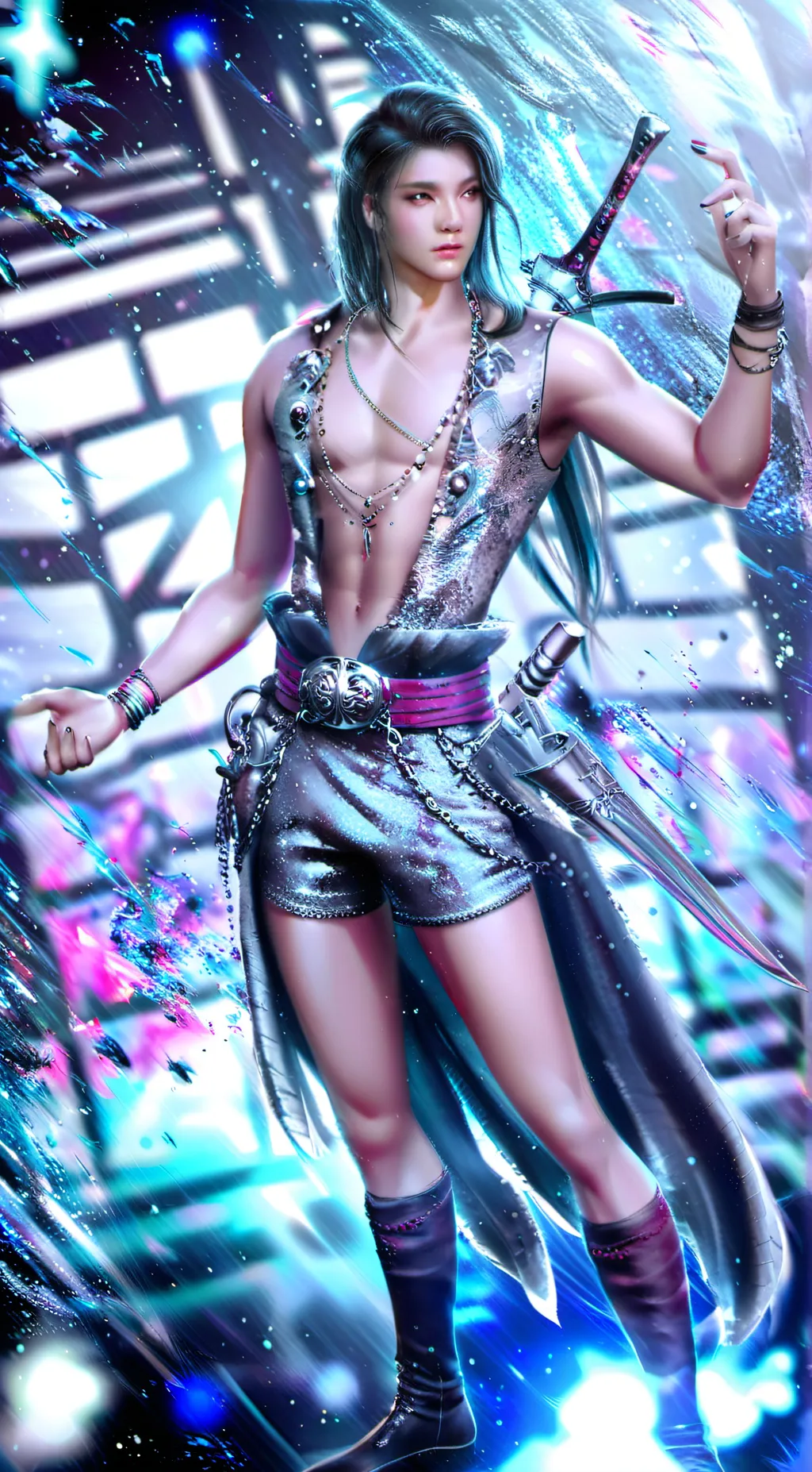 ai character: sharp gang background