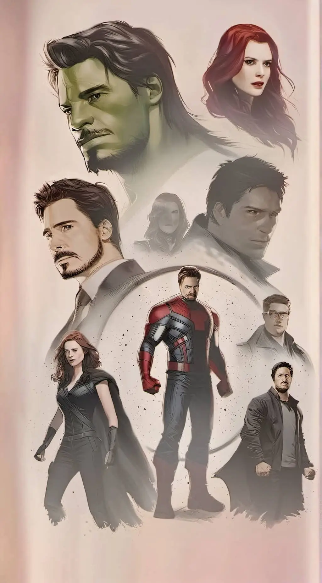 ai character: The Avengers background