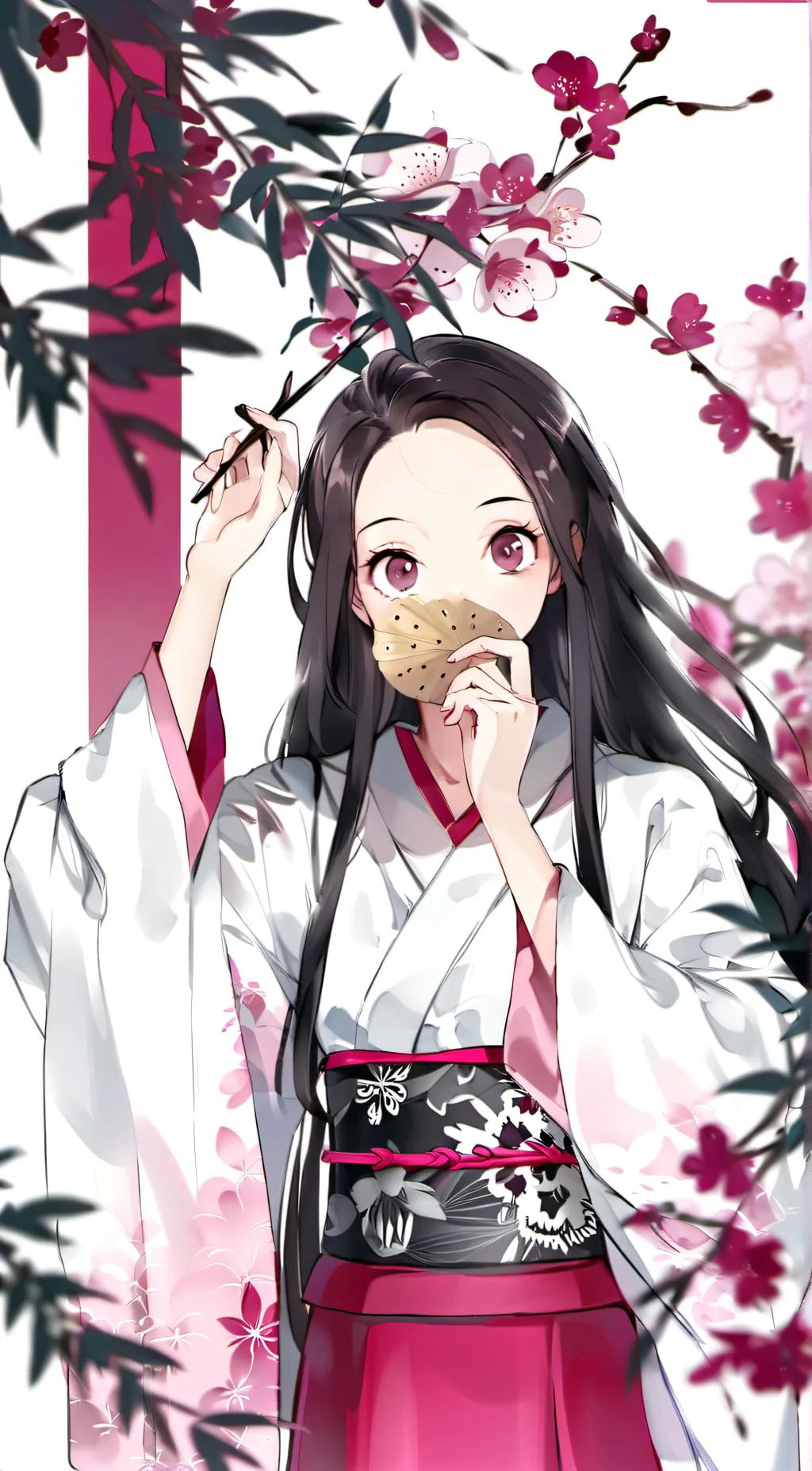ai character: Nene >o< background