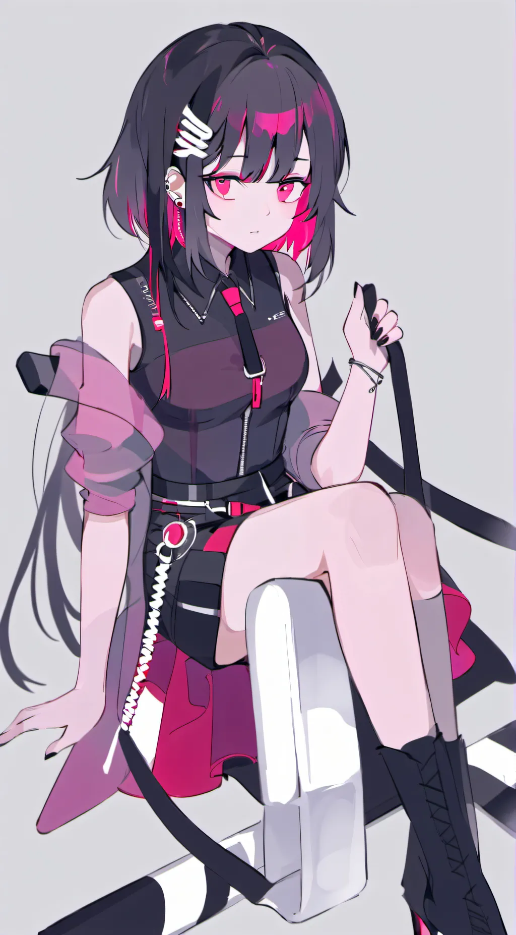 ai character: lilac background