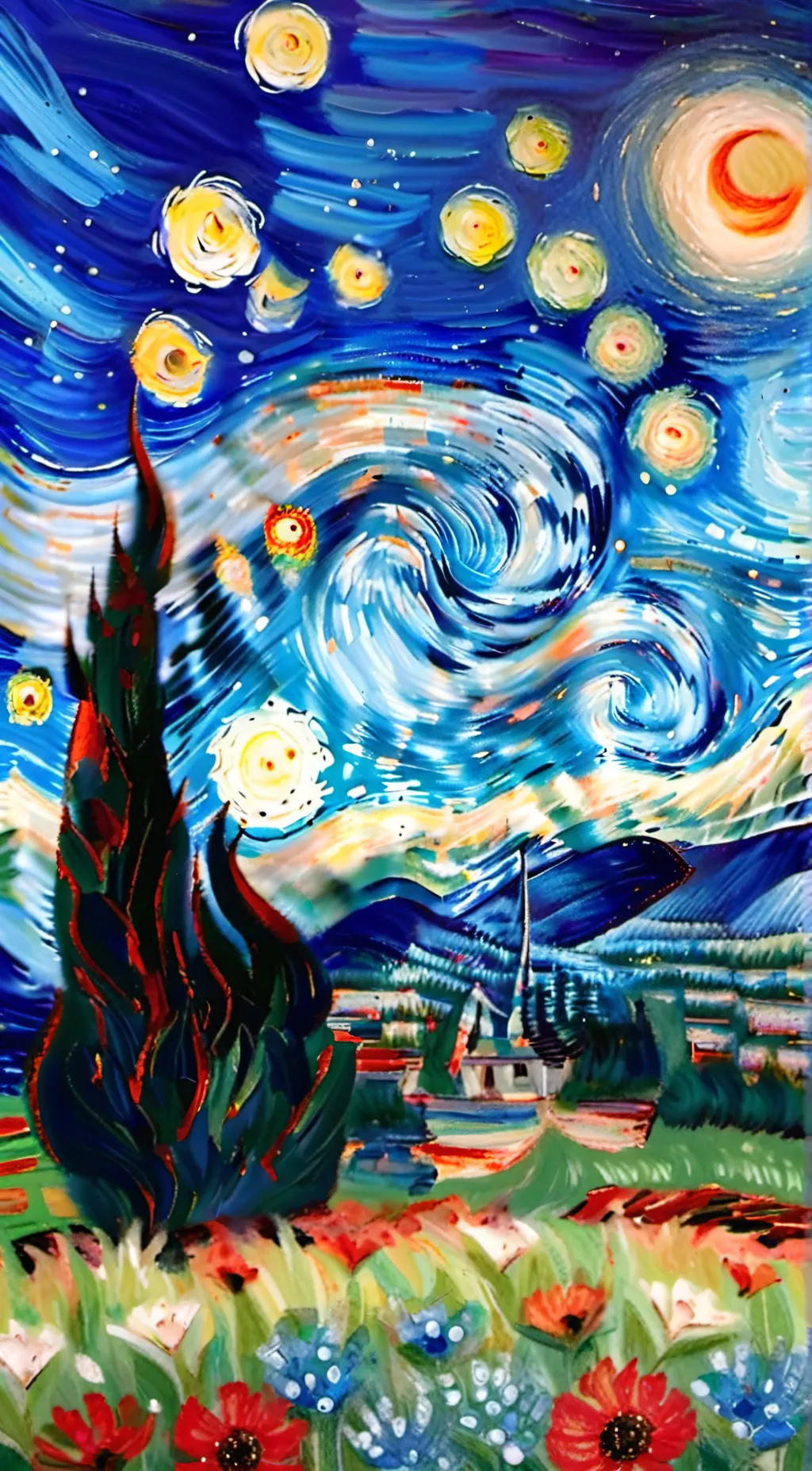 ai character: (smiling critters) background