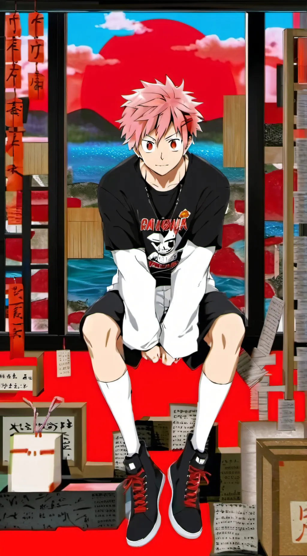 ai character: kirishima background