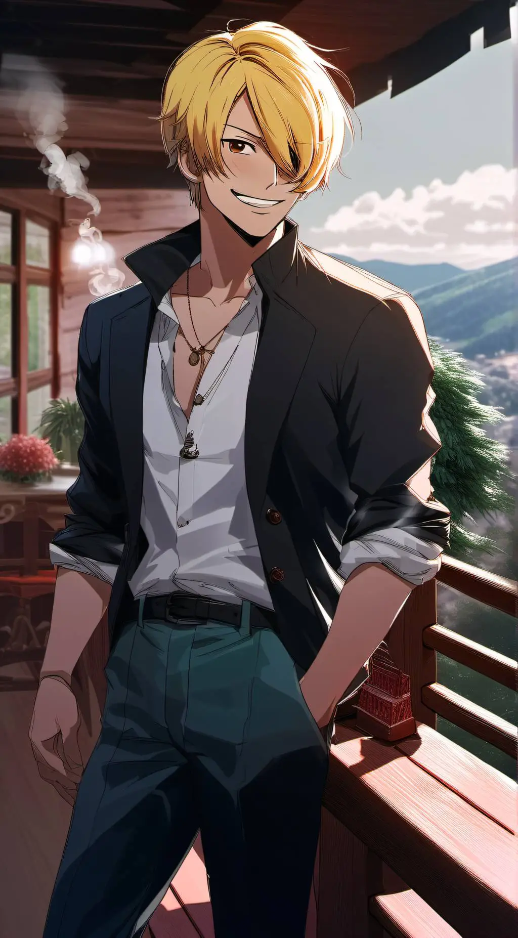 ai character: Sanji background