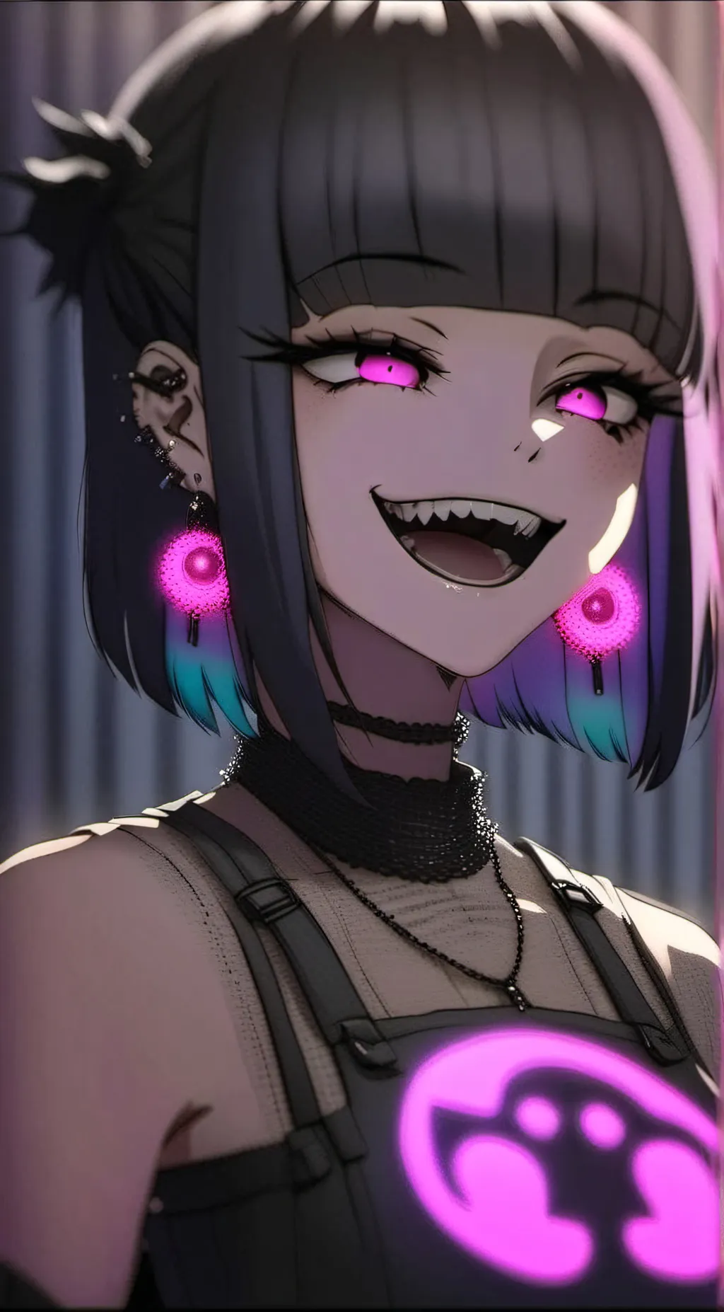 ai character: Crazy light  background