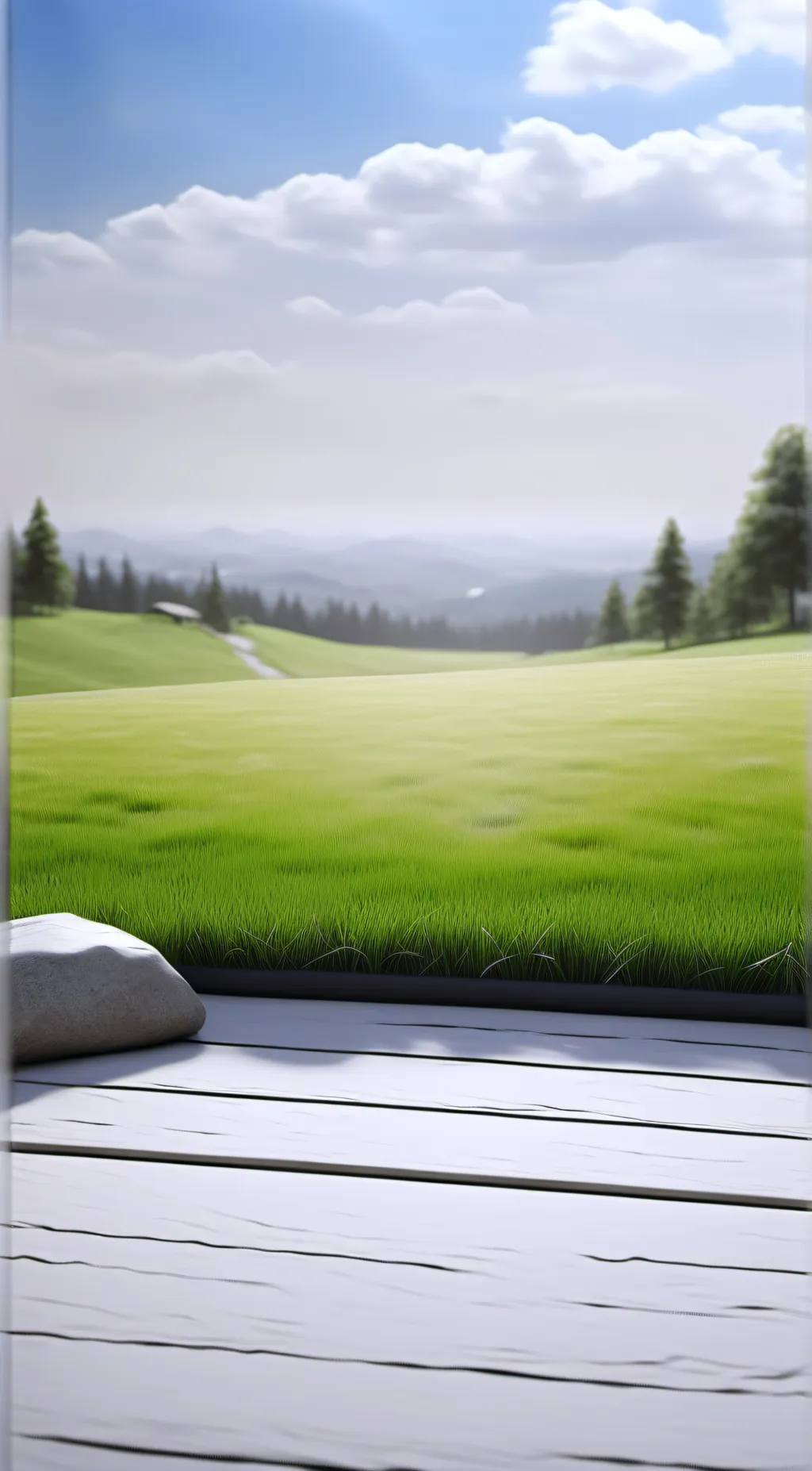 ai character: GRASS background