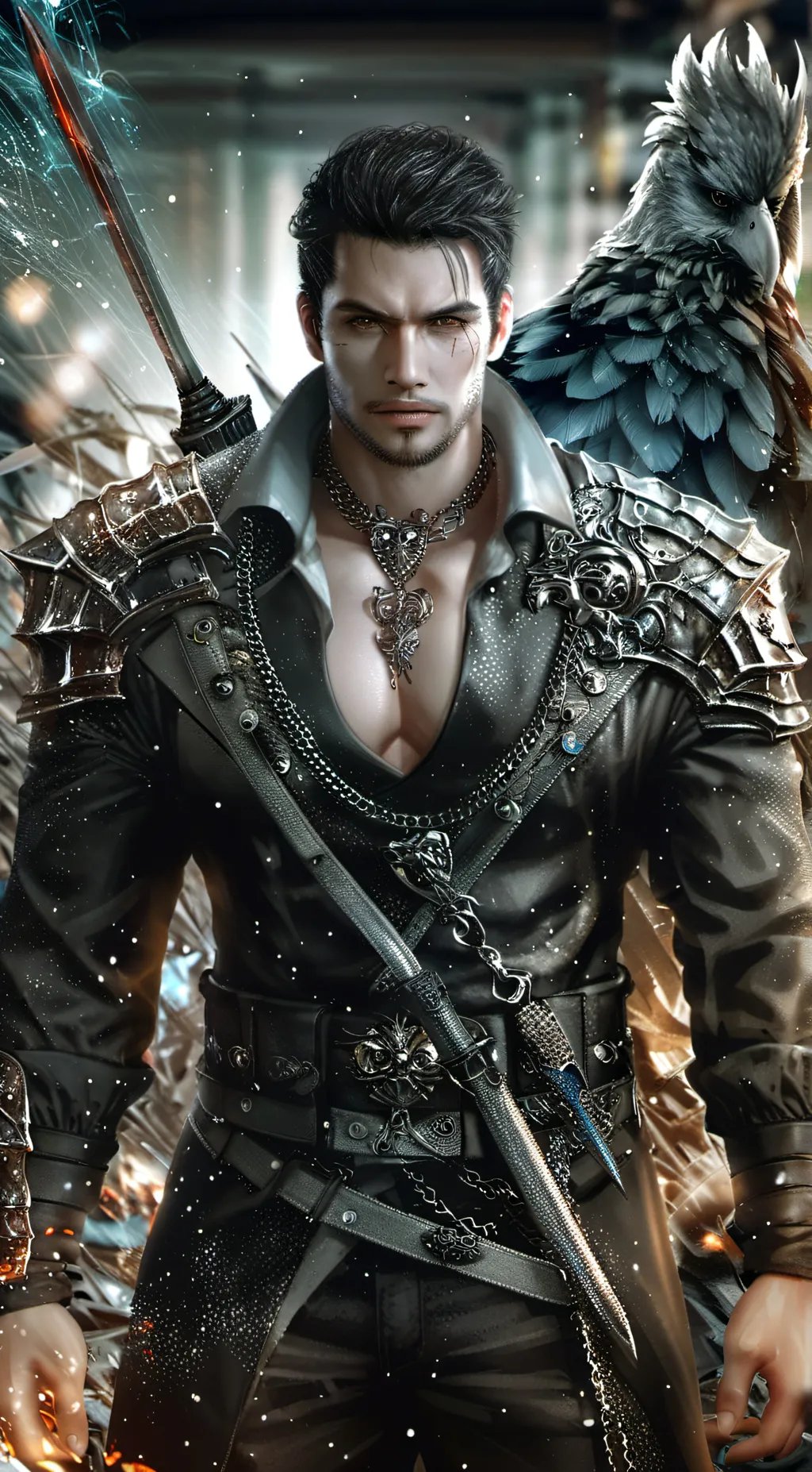 ai character: Xavier  background