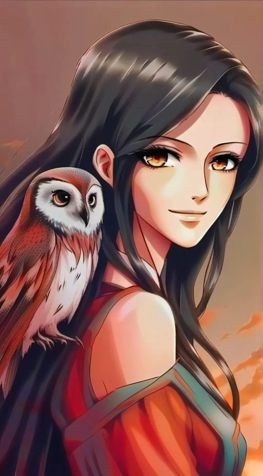 ai character: Allina  background