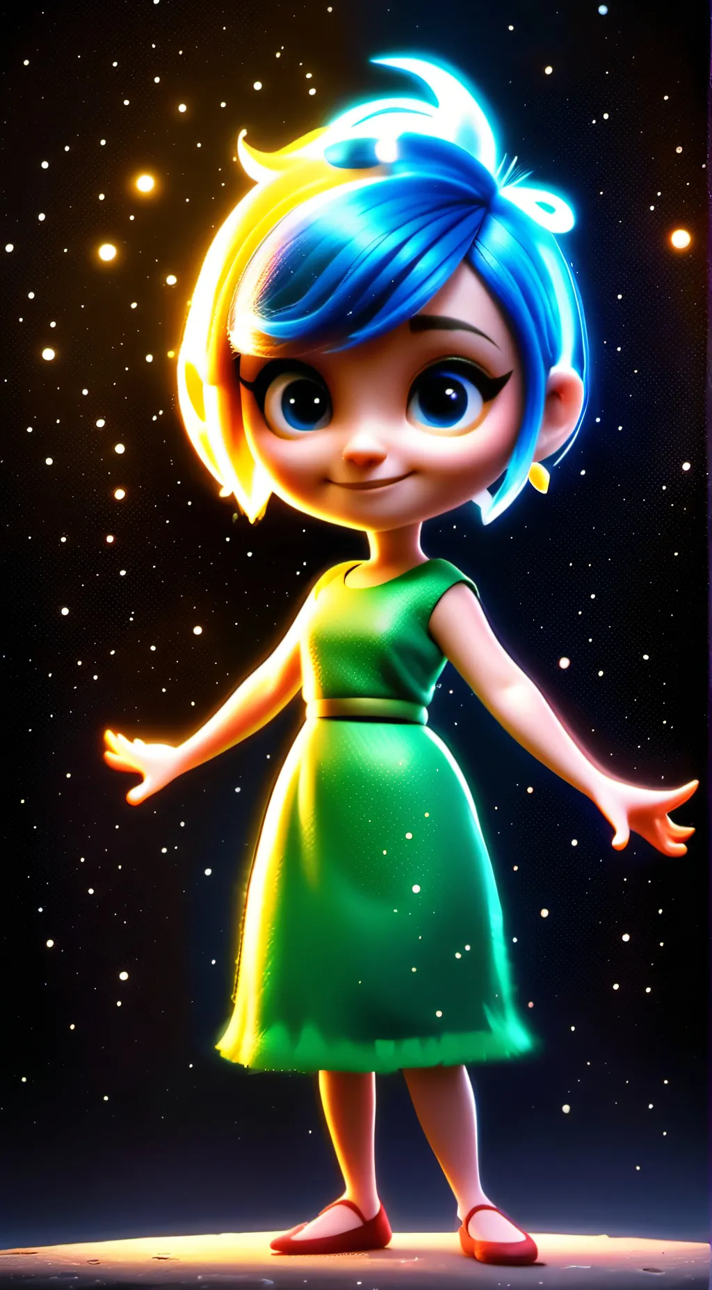 ai character: Joy background