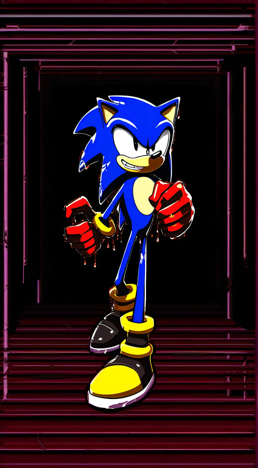 ai character: Sonic.omt background