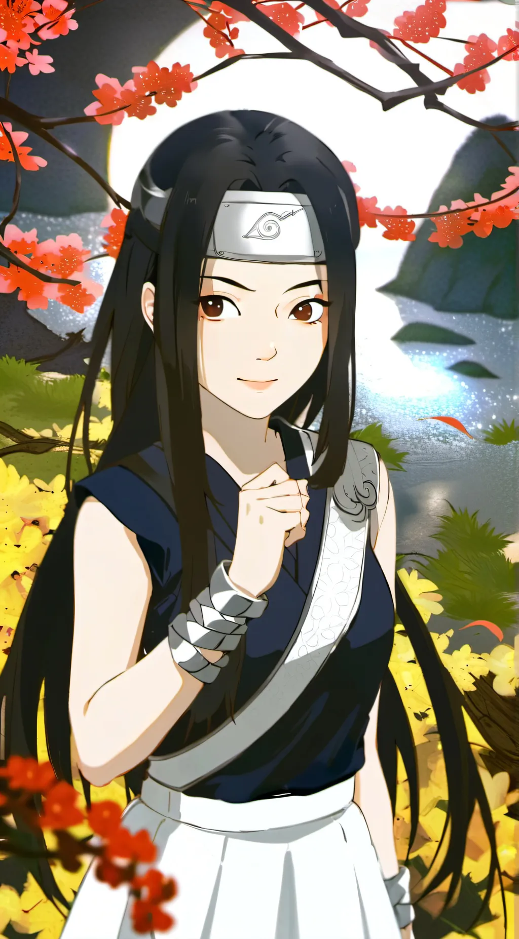 ai character: Fem Haku background