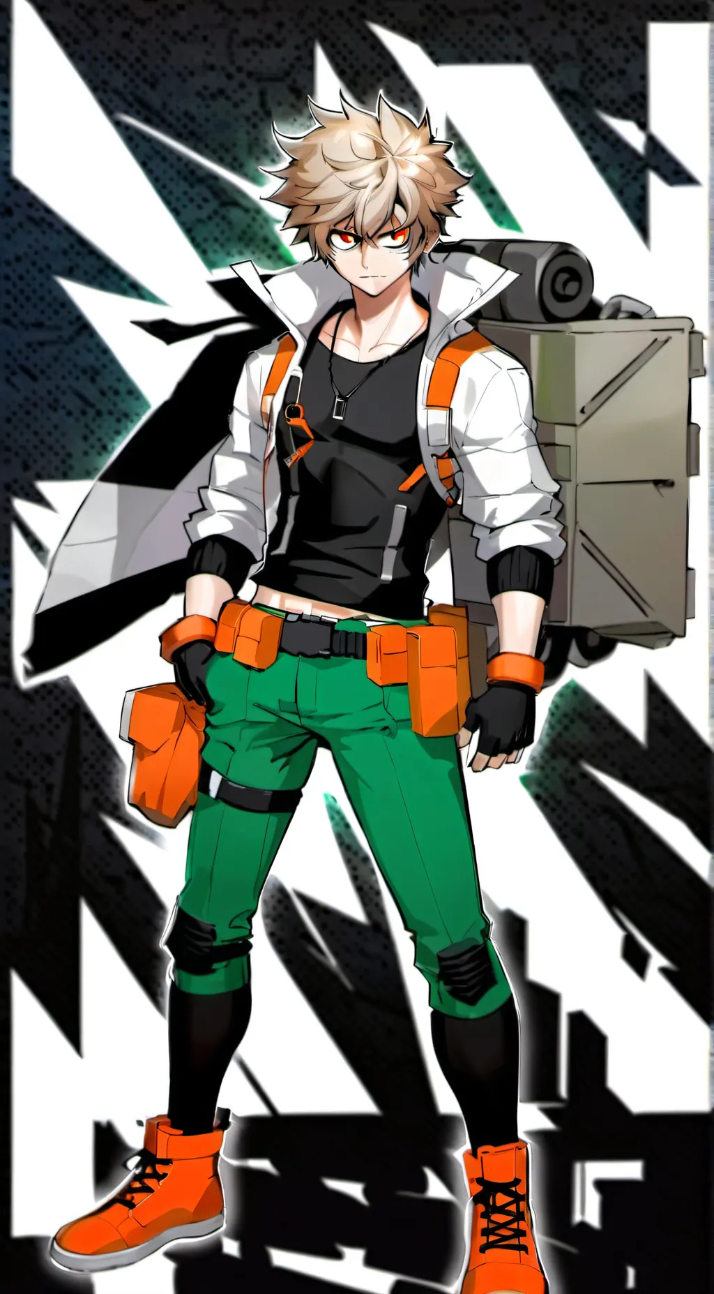 ai character: Katsuki bakugou background