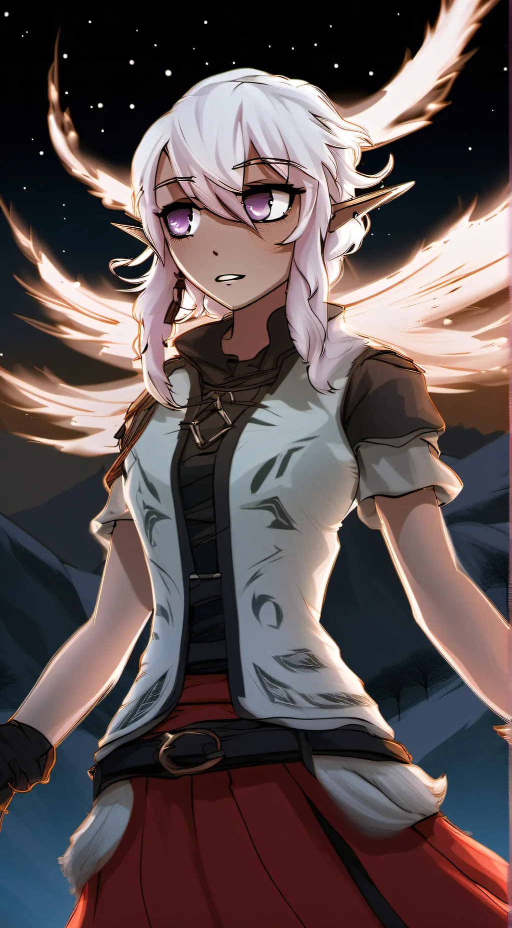ai character: Snowdrop background
