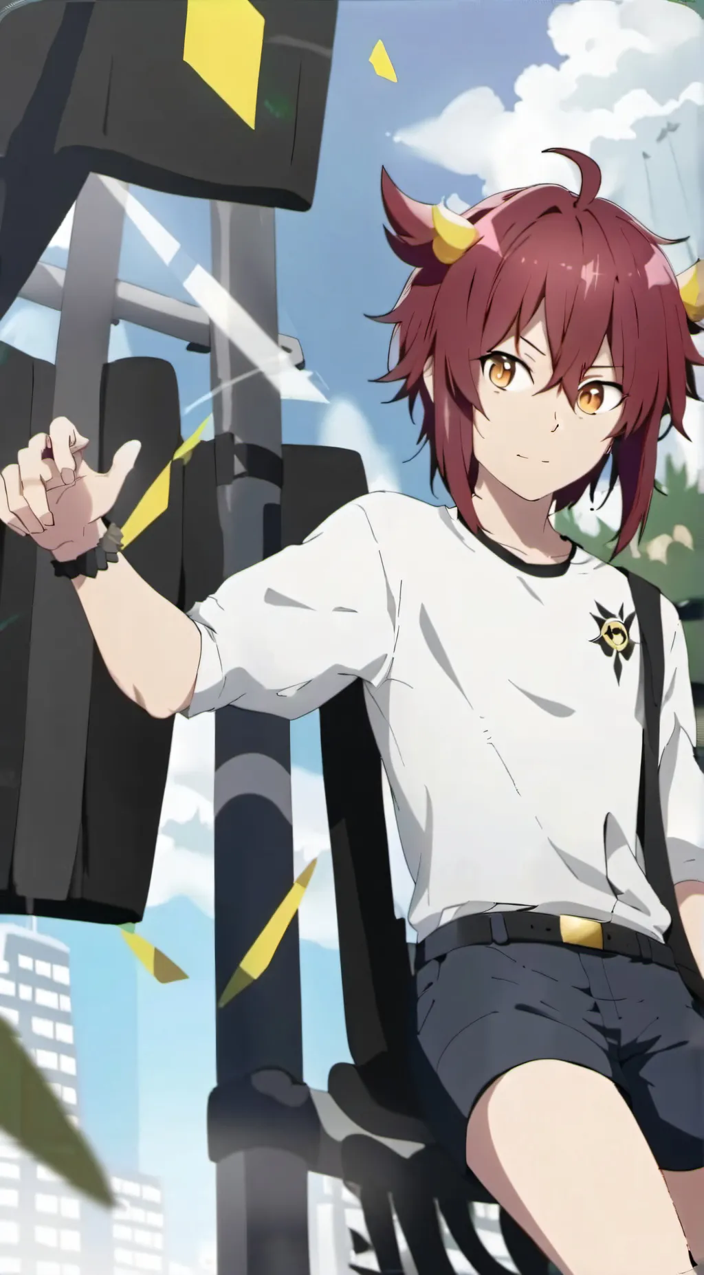 ai character: Tomo chan  background