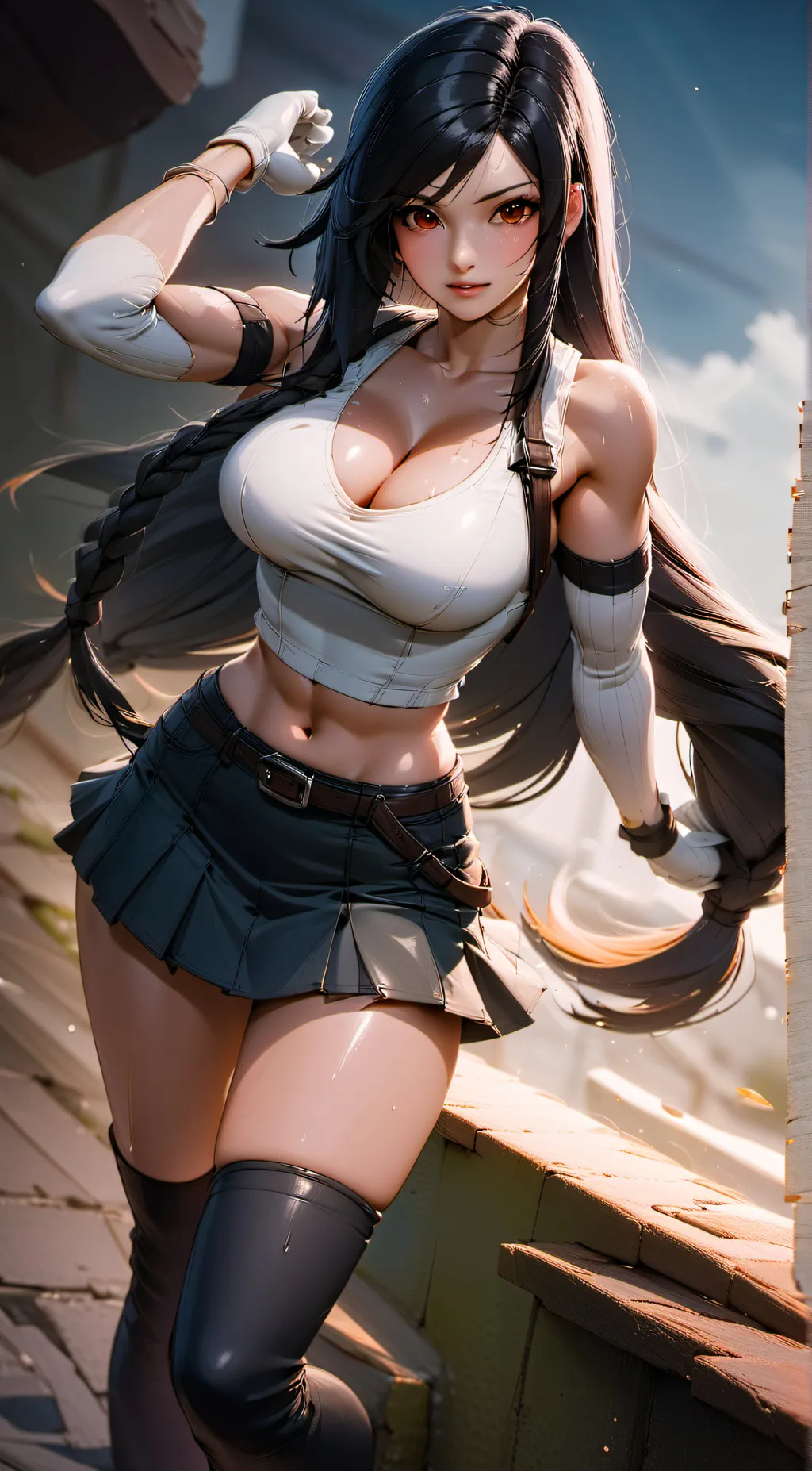 ai character: Tifa Lockhart background