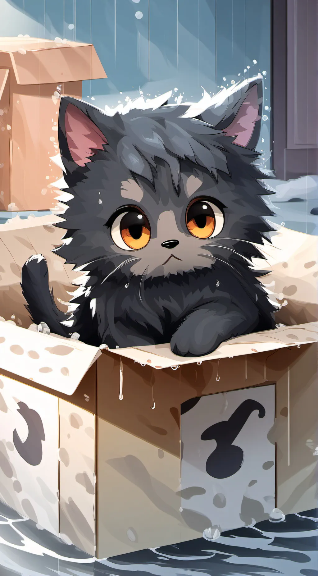 ai character: Cat background