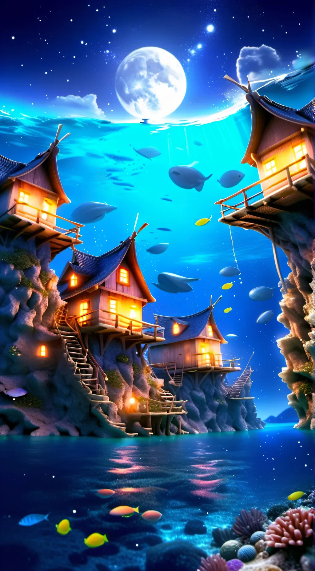 ai character: Seashu Village background