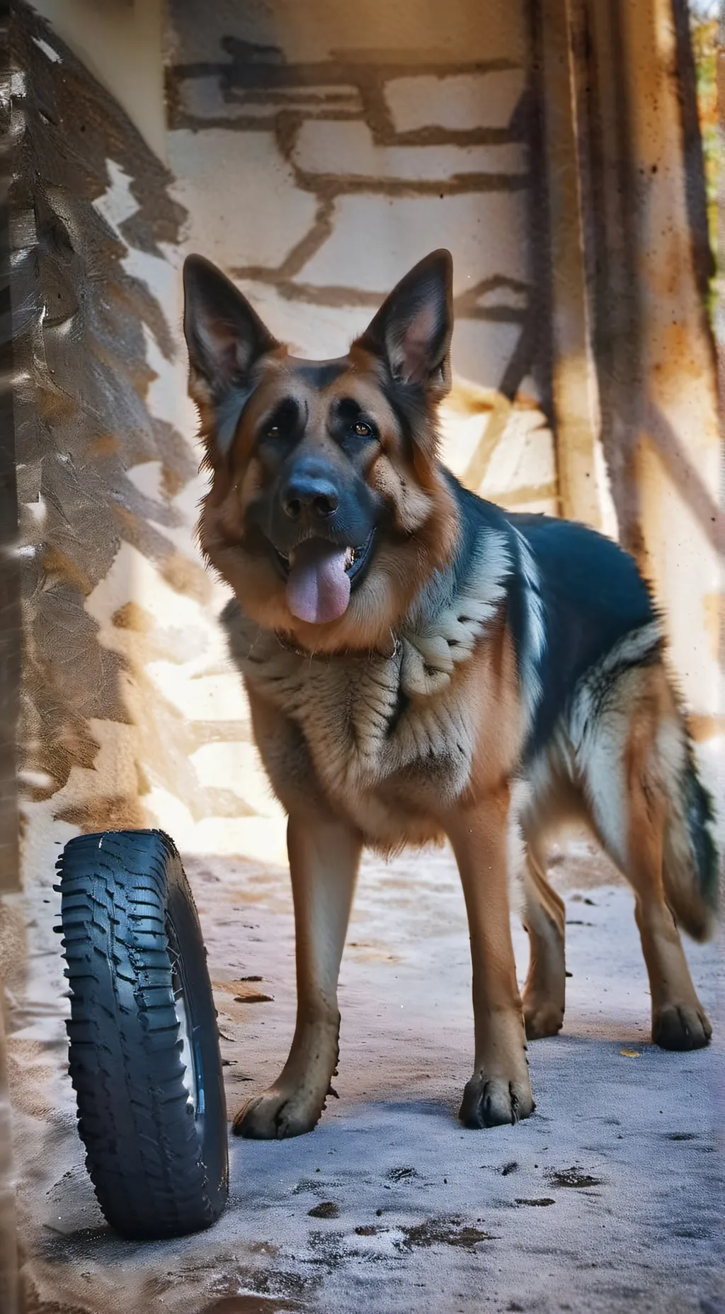 ai character: ES doggo background