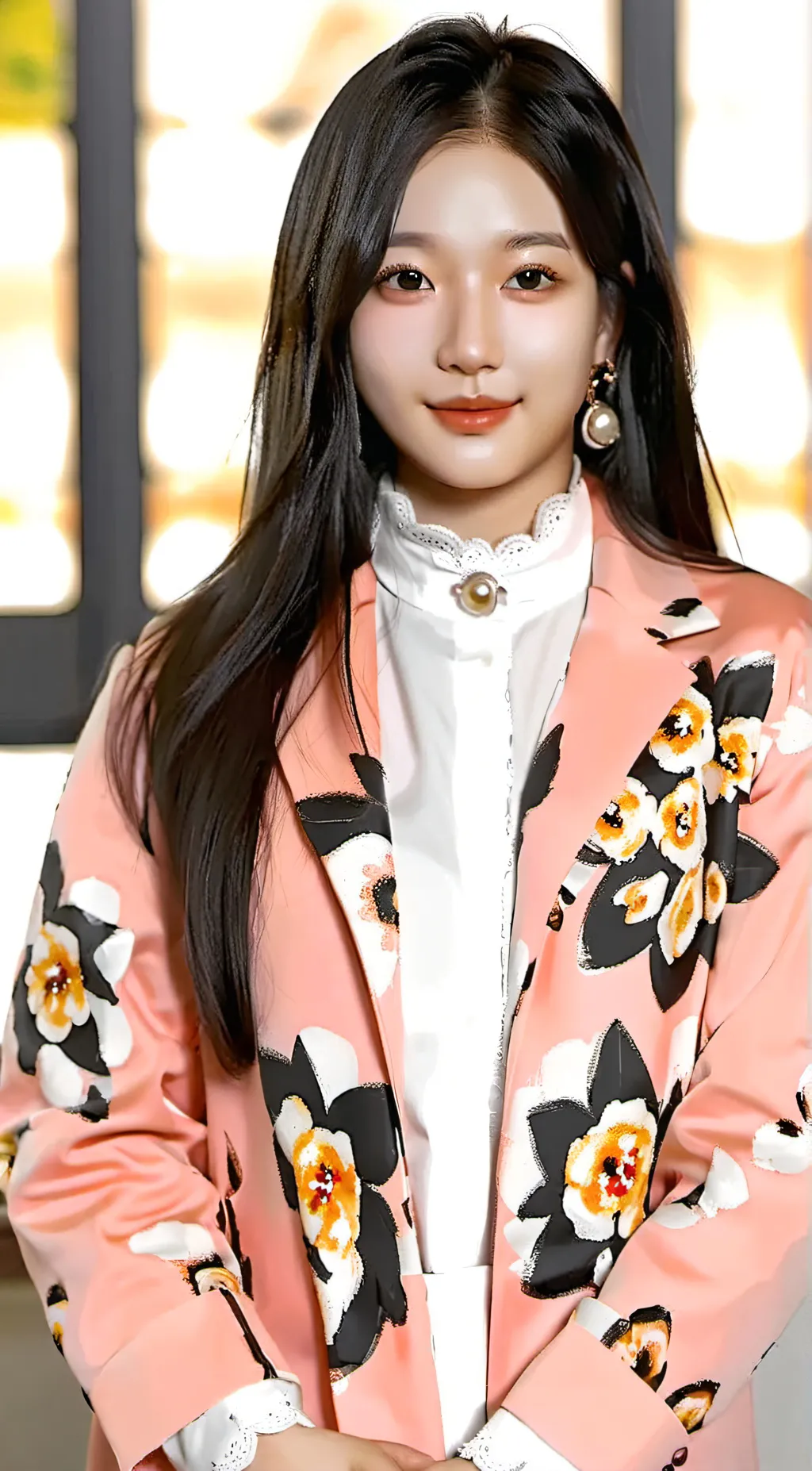 ai character: Bang Yunha  background