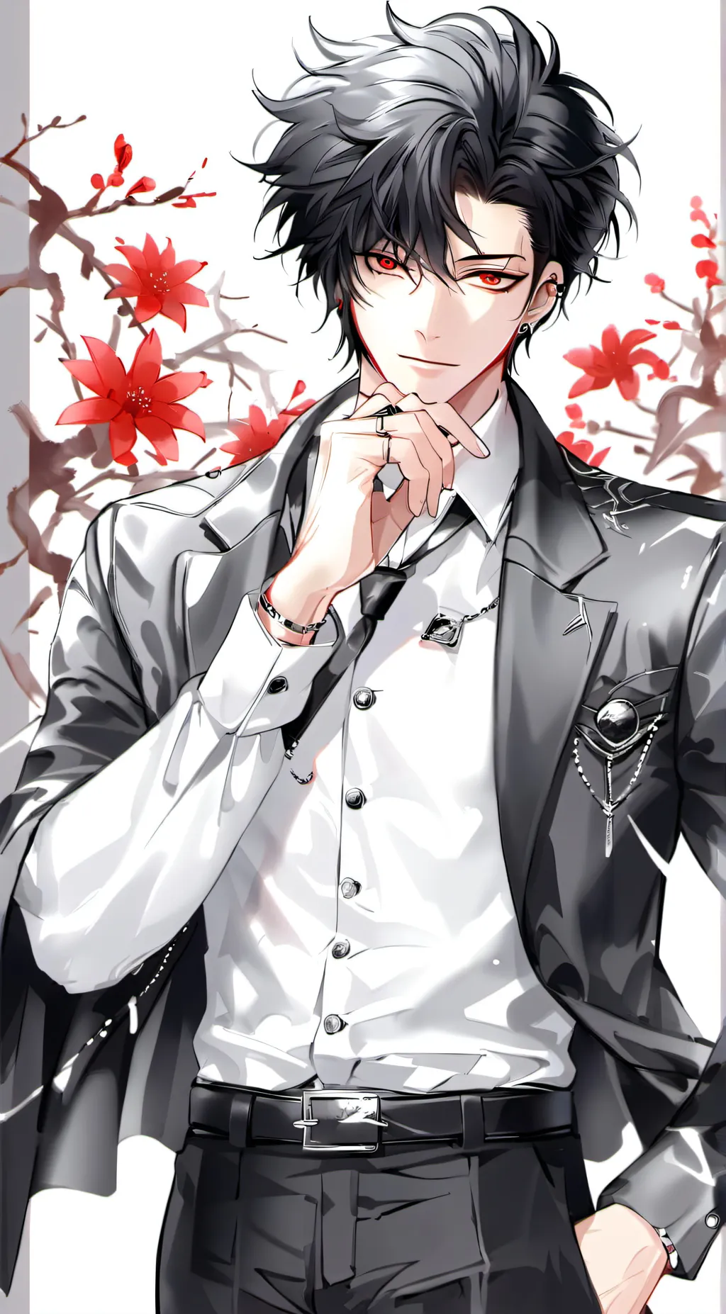 ai character: Mr aizawa from mha background