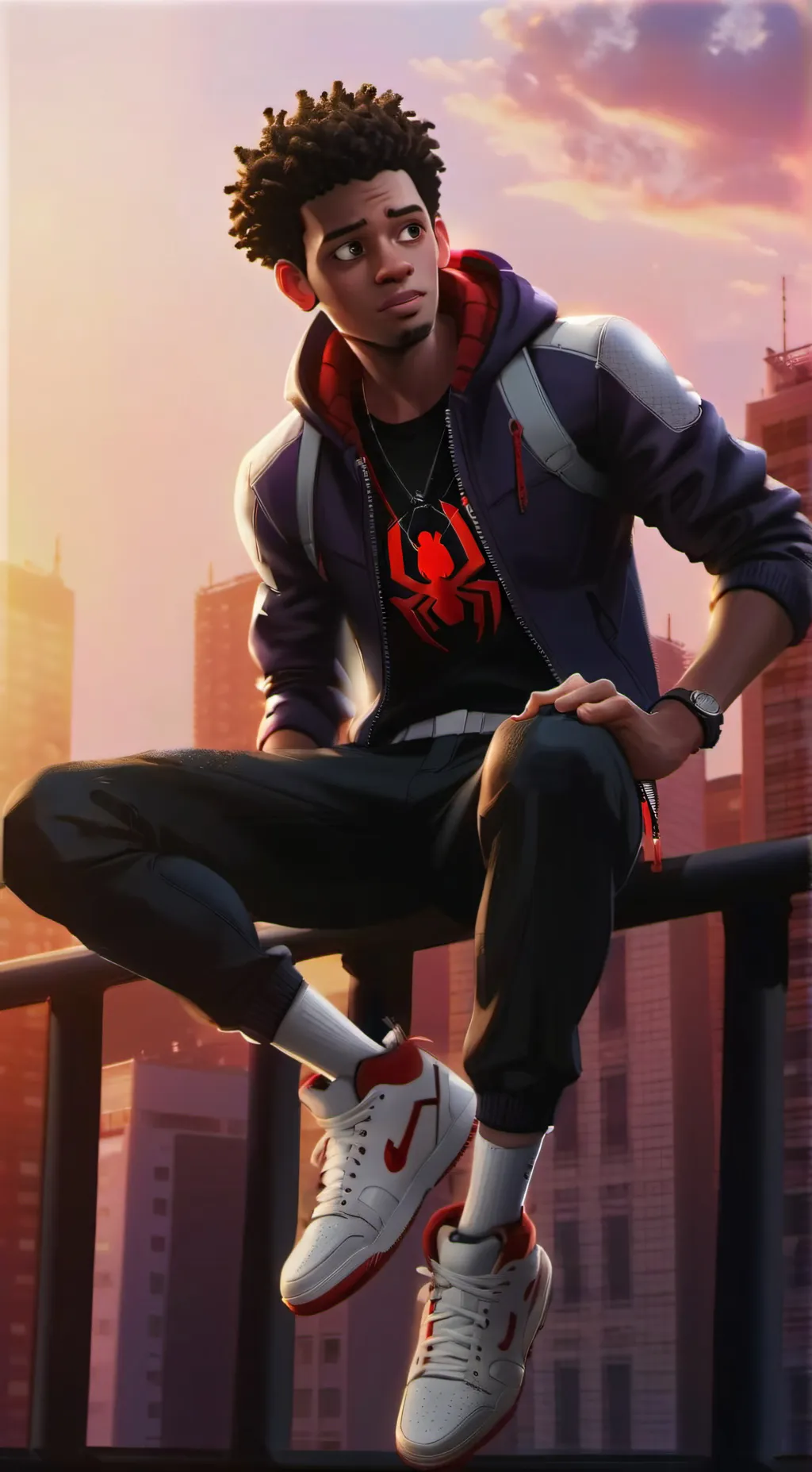 ai character: Miles <3 background