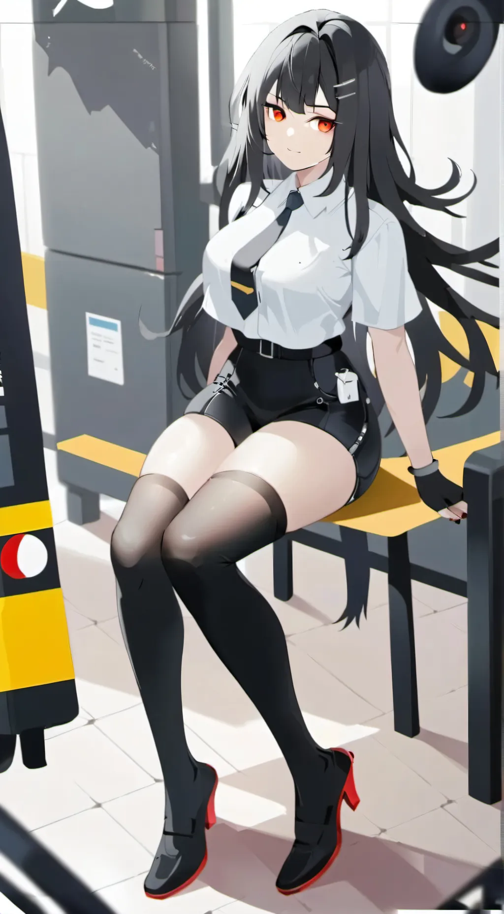 ai character: Police girl background