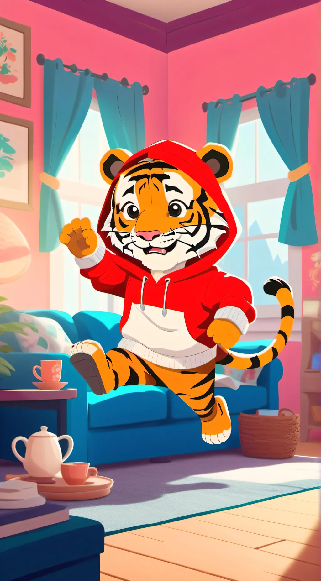 ai character: Daniel tiger background