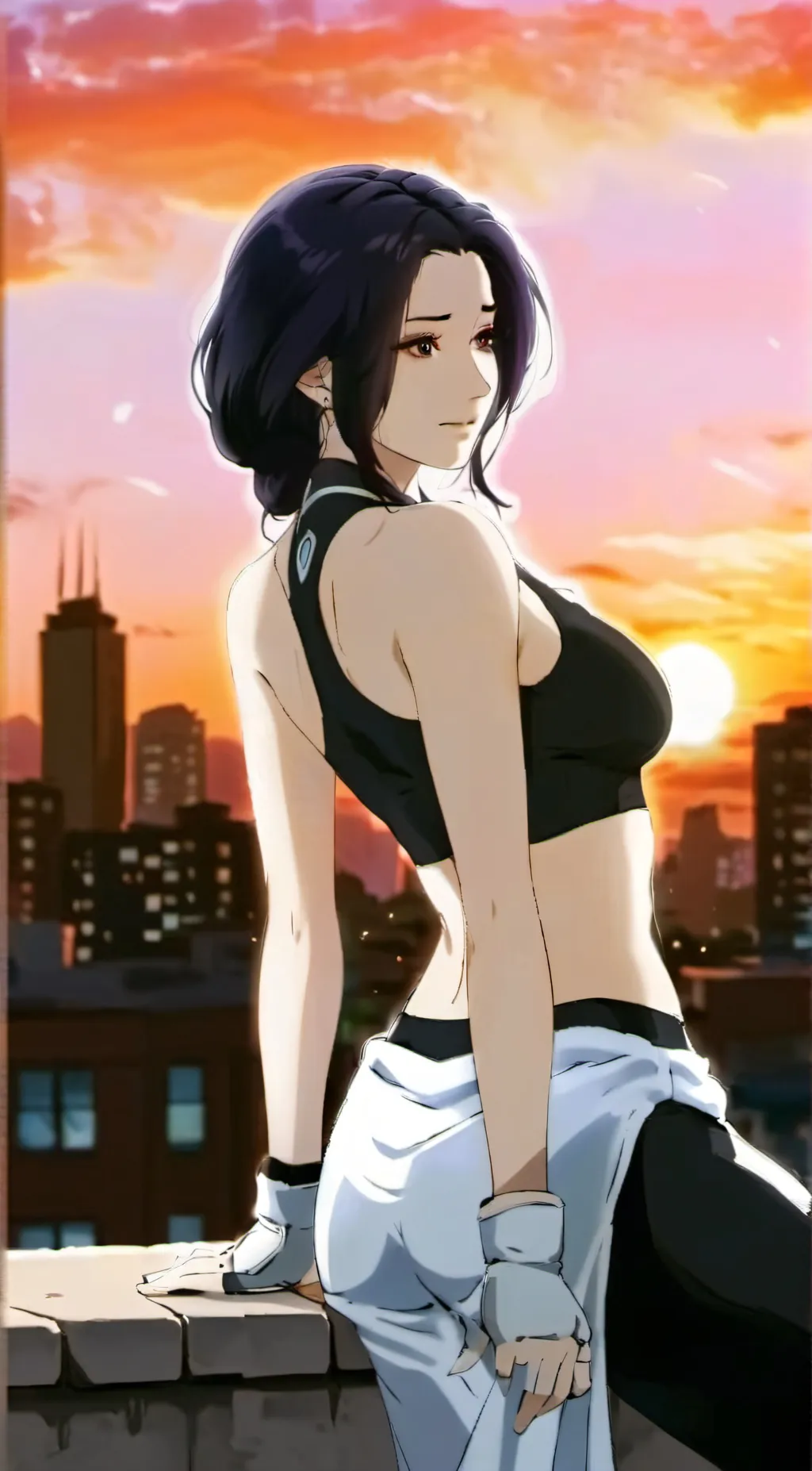 ai character: Mha dance  background