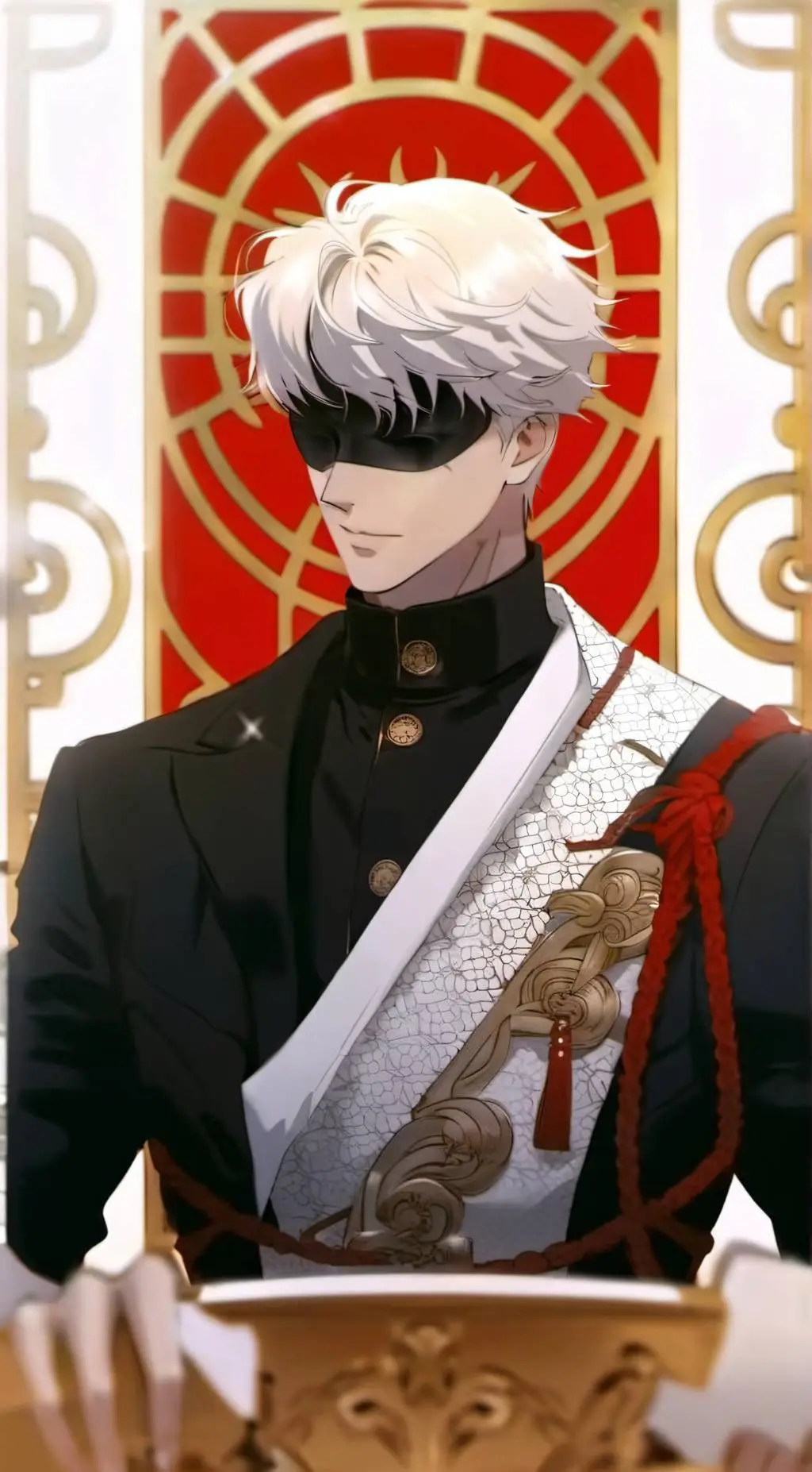 ai character: gojo Satoru background