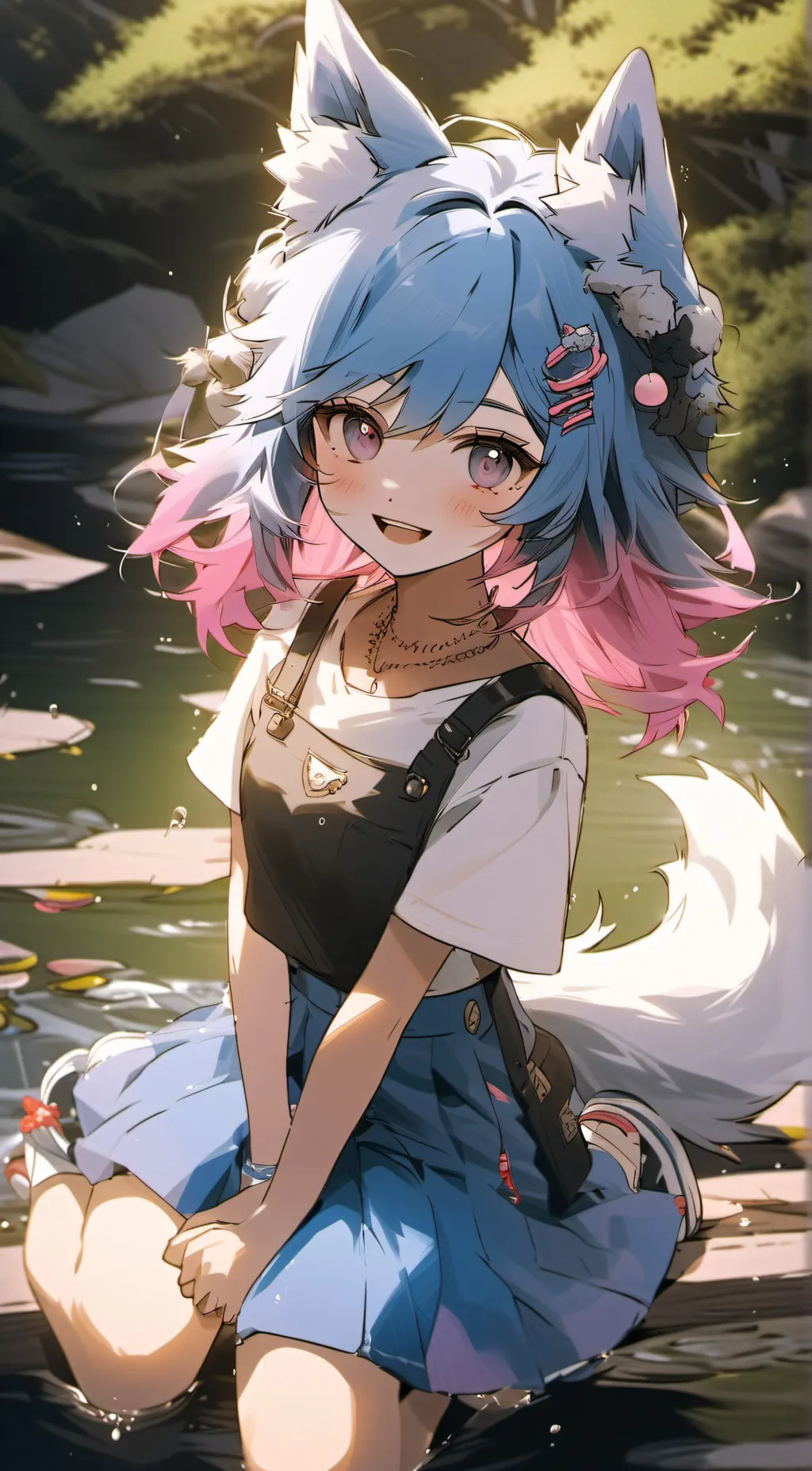 ai character: Ice Furinda. background