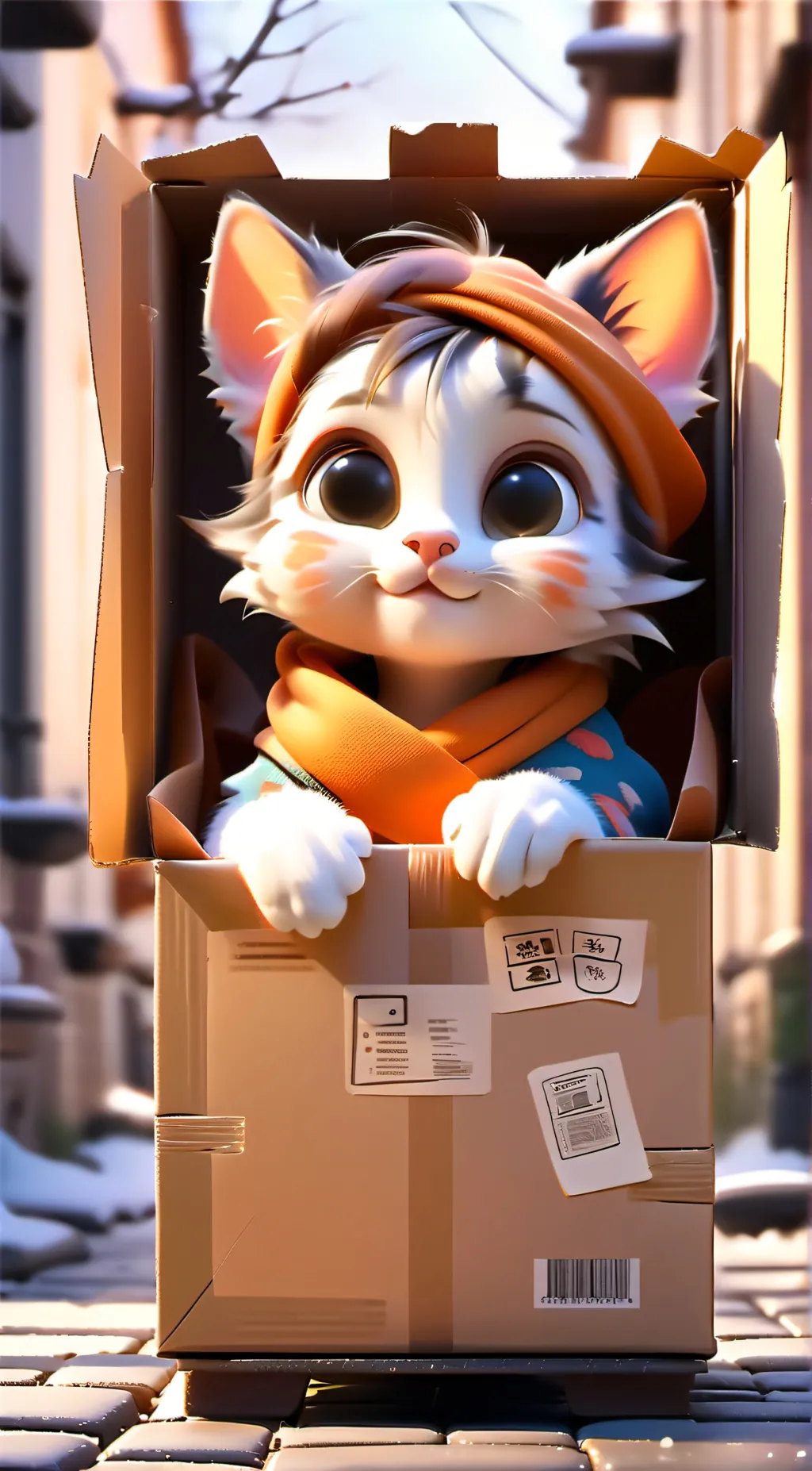 ai character: Mittens background