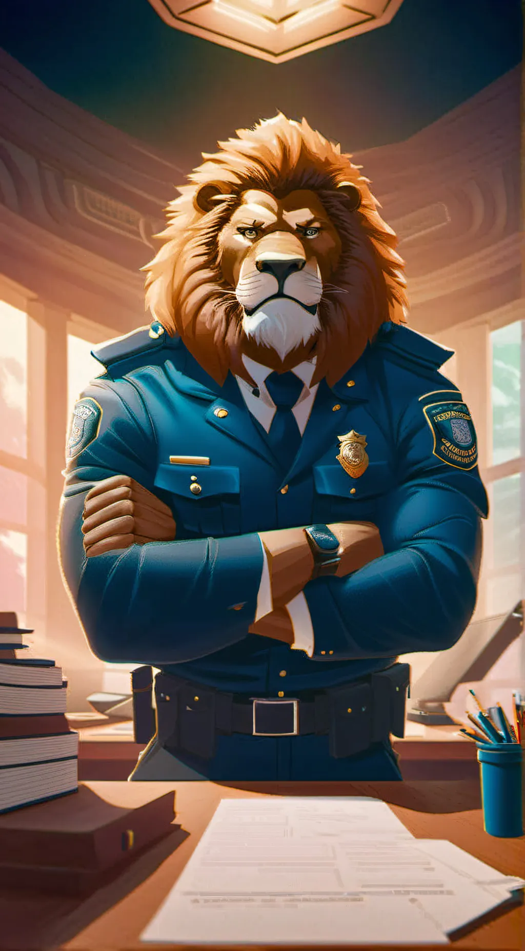 ai character: Officer Fang background
