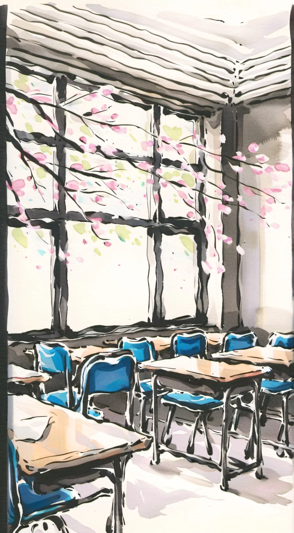 ai character: Magic high school background