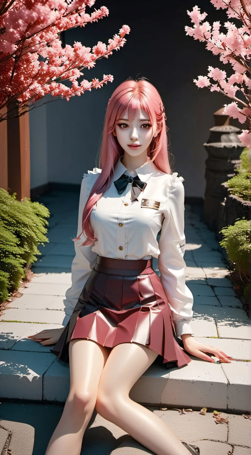 ai character: Cherry background