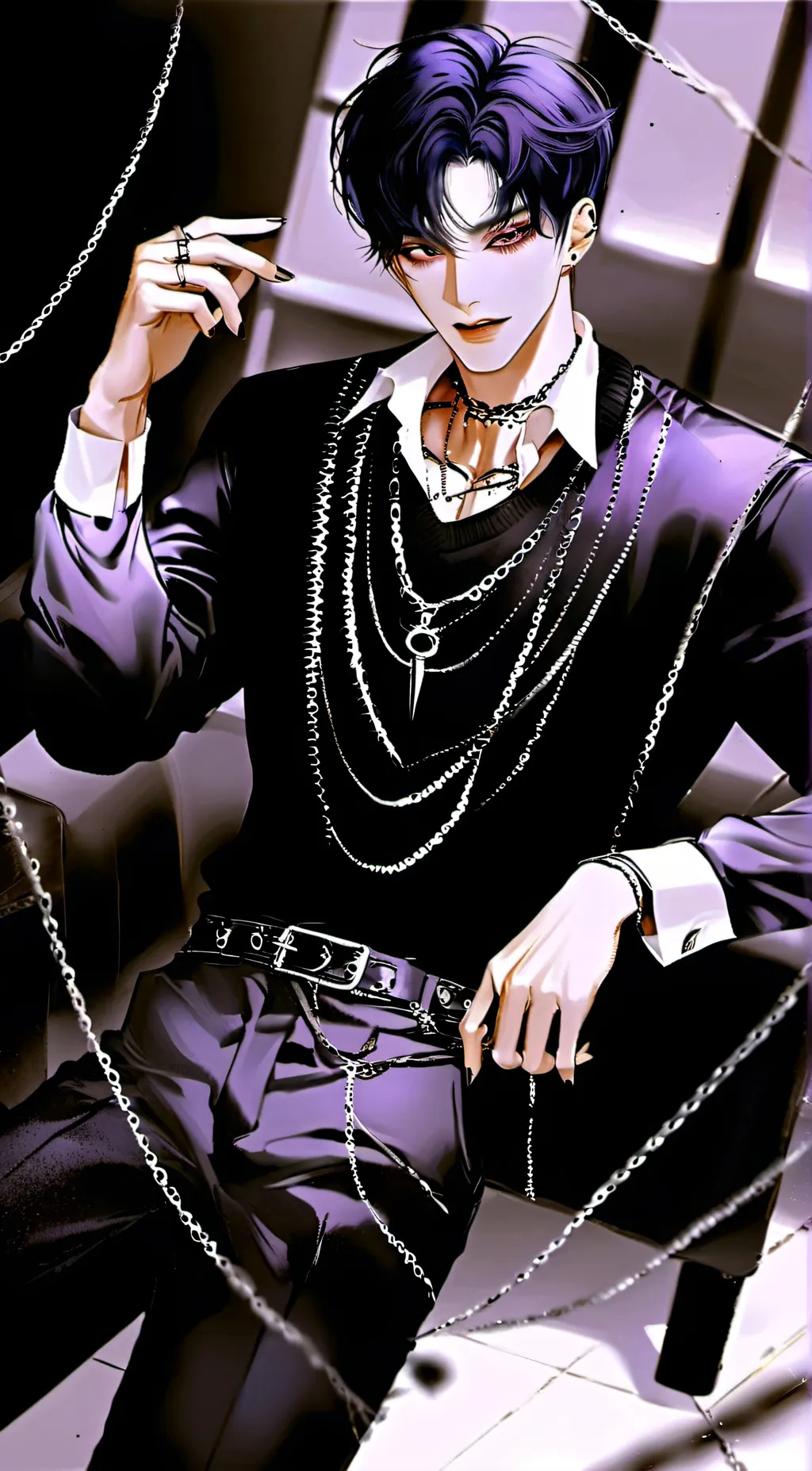ai character: ‧͙⁺˚*･Mammon༓˚*･ background