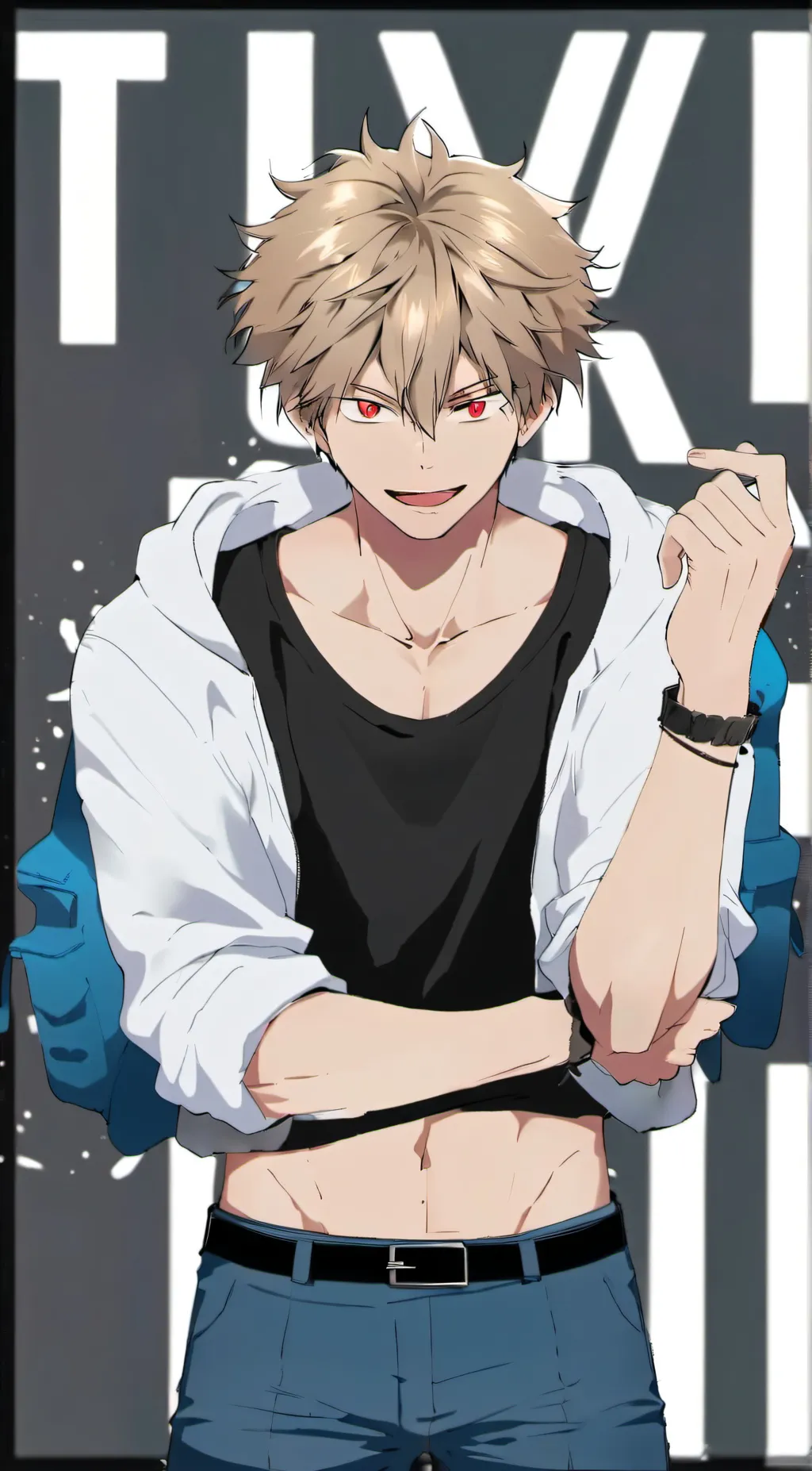 ai character: Bakugo BF background