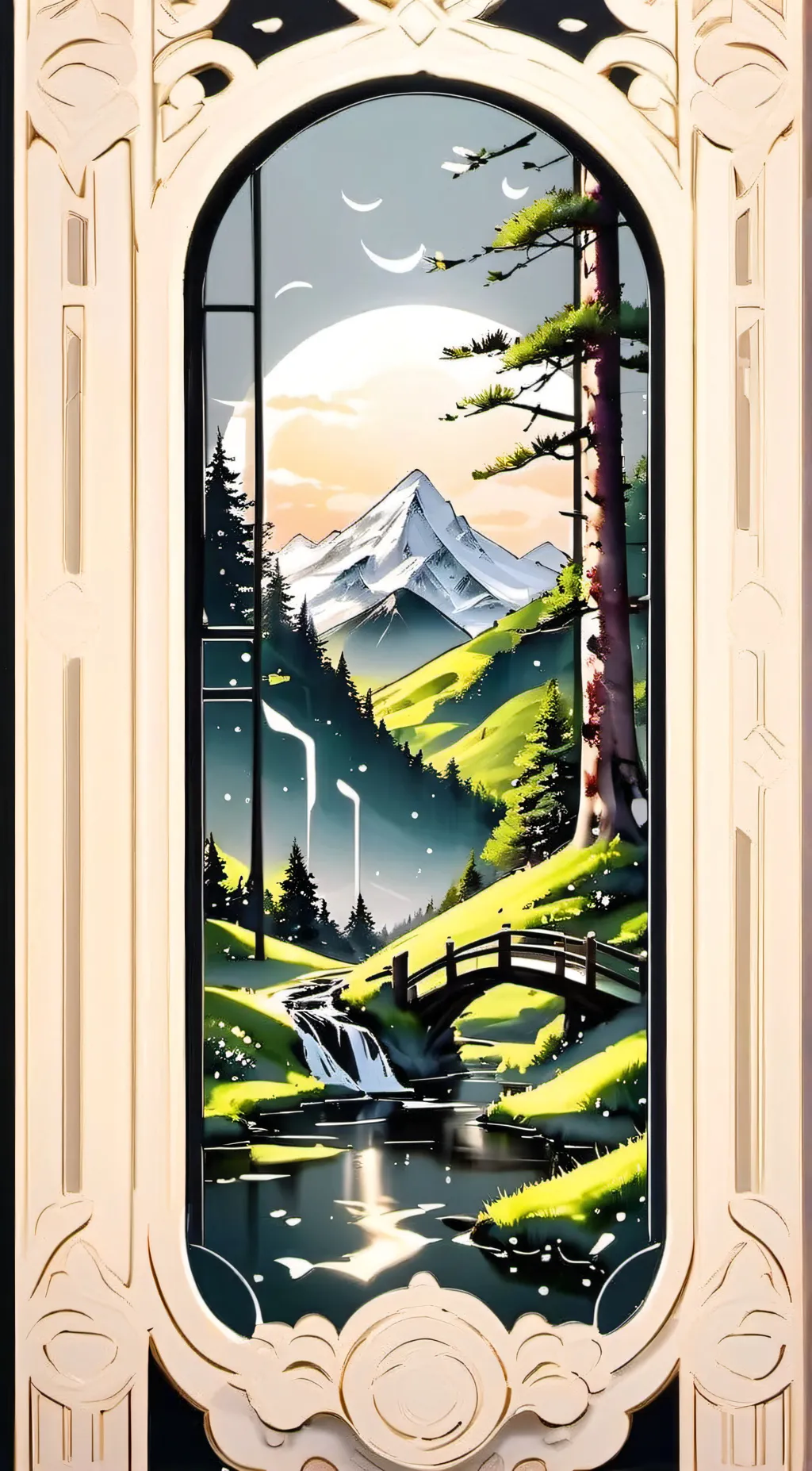 ai character: nature background