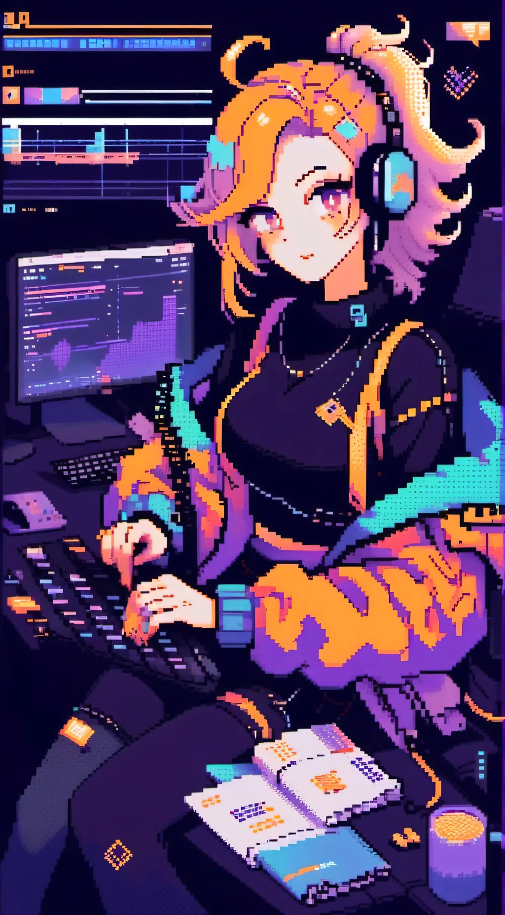 ai character: Femboy Hacker background