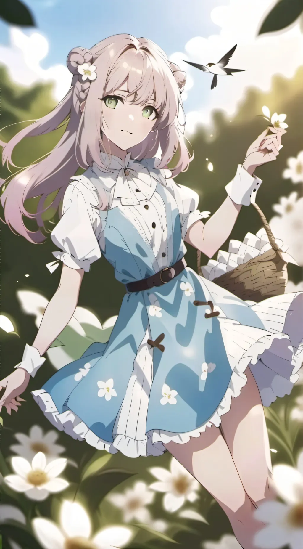 ai character: Purples  background