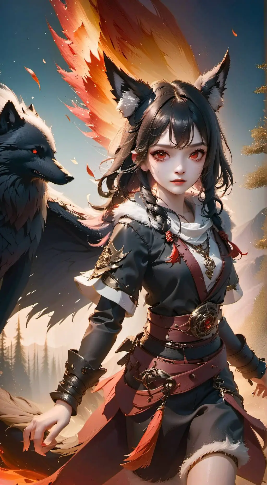 ai character: Raven background
