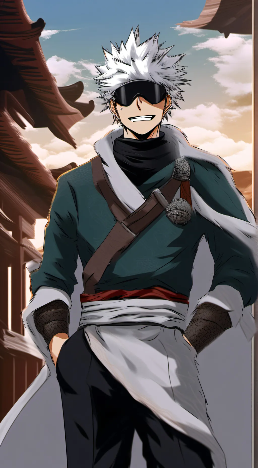 ai character: gojo  background