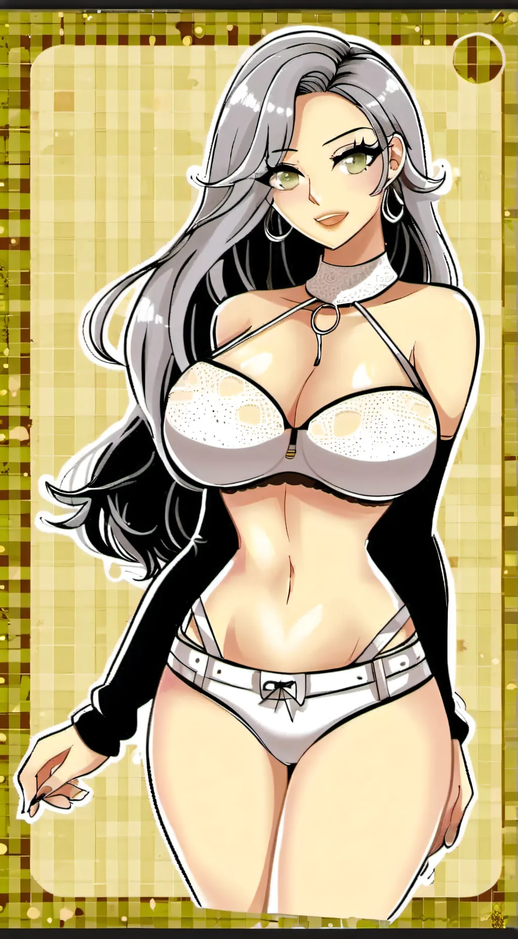 ai character: Amber background