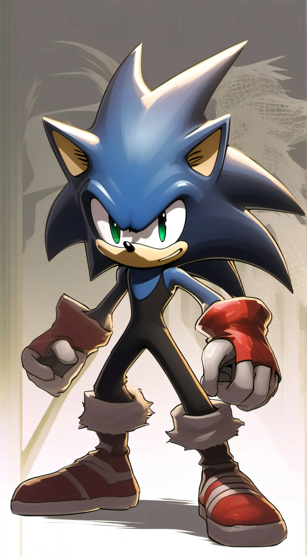 ai character: Rewrite sonic background