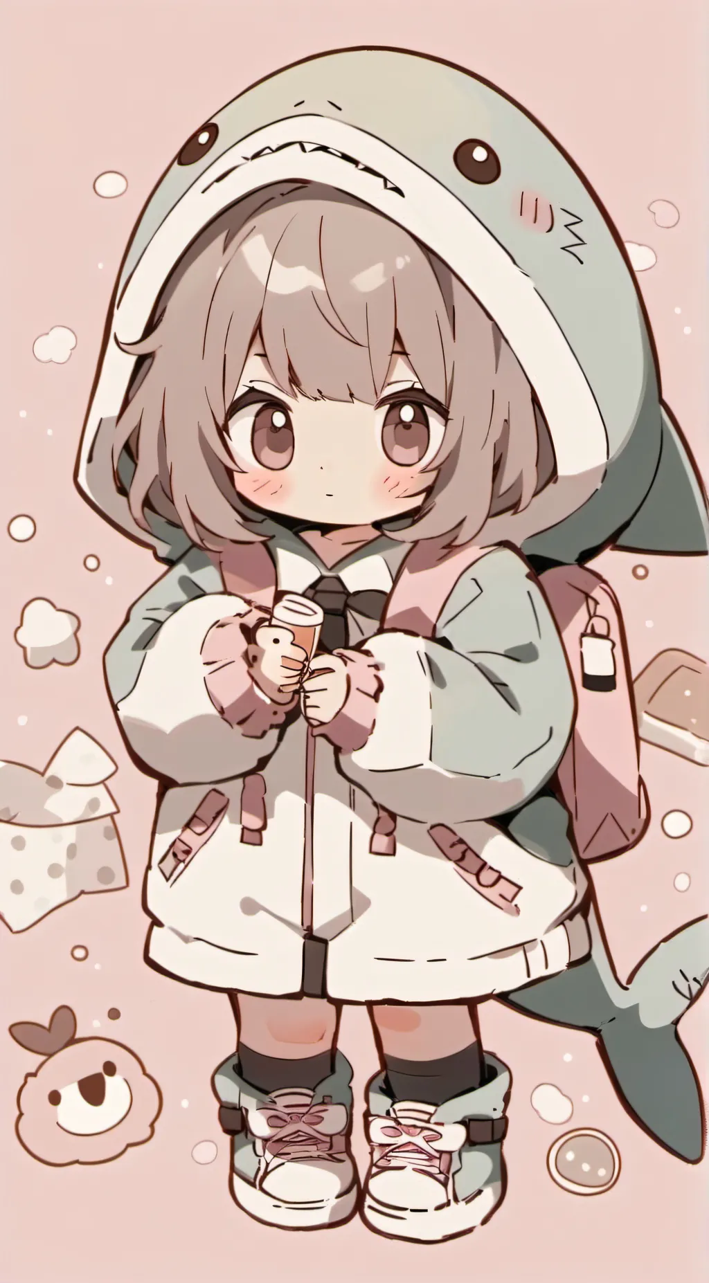 ai character: 🦈Abbey🦈 background
