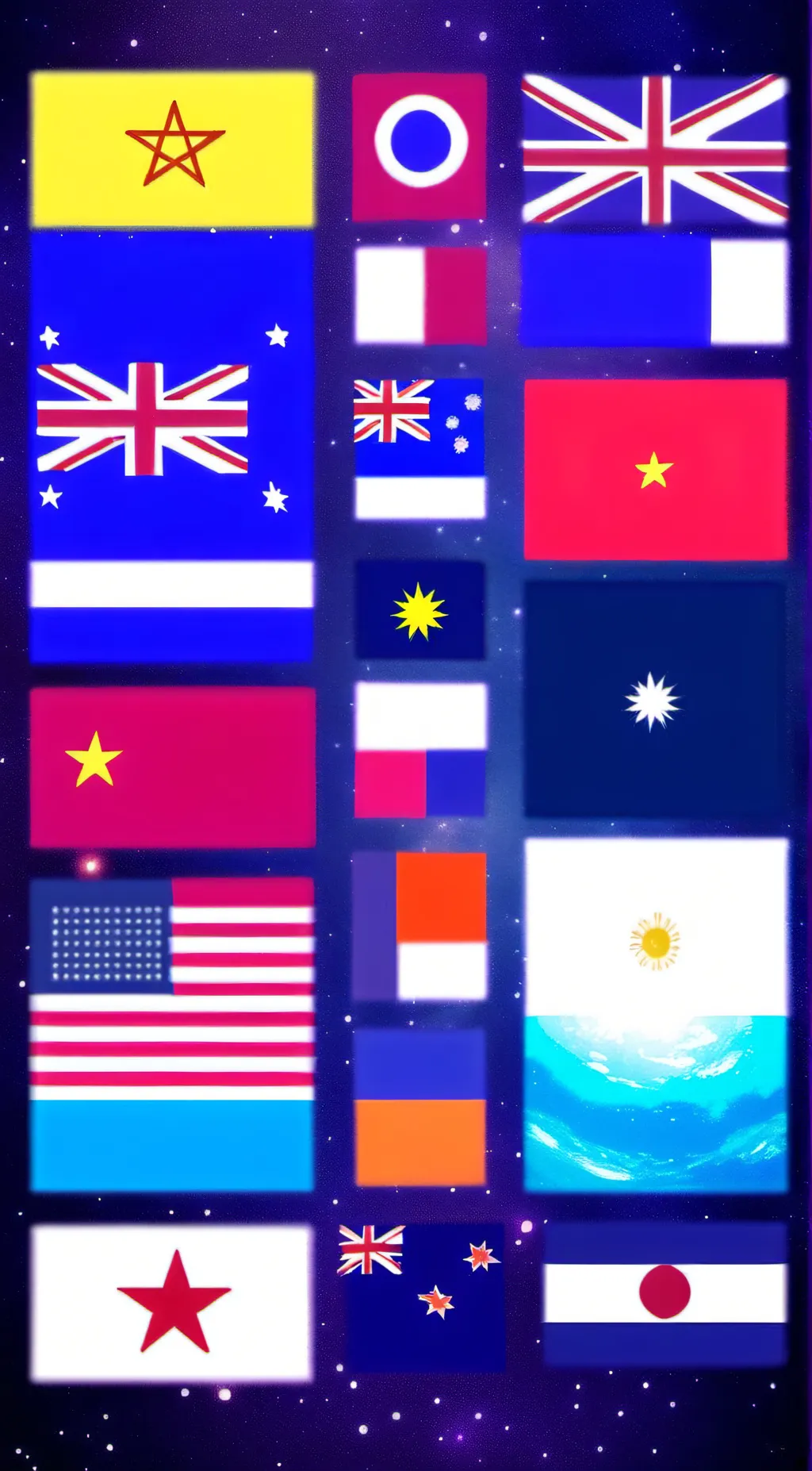ai character: Countryballs background