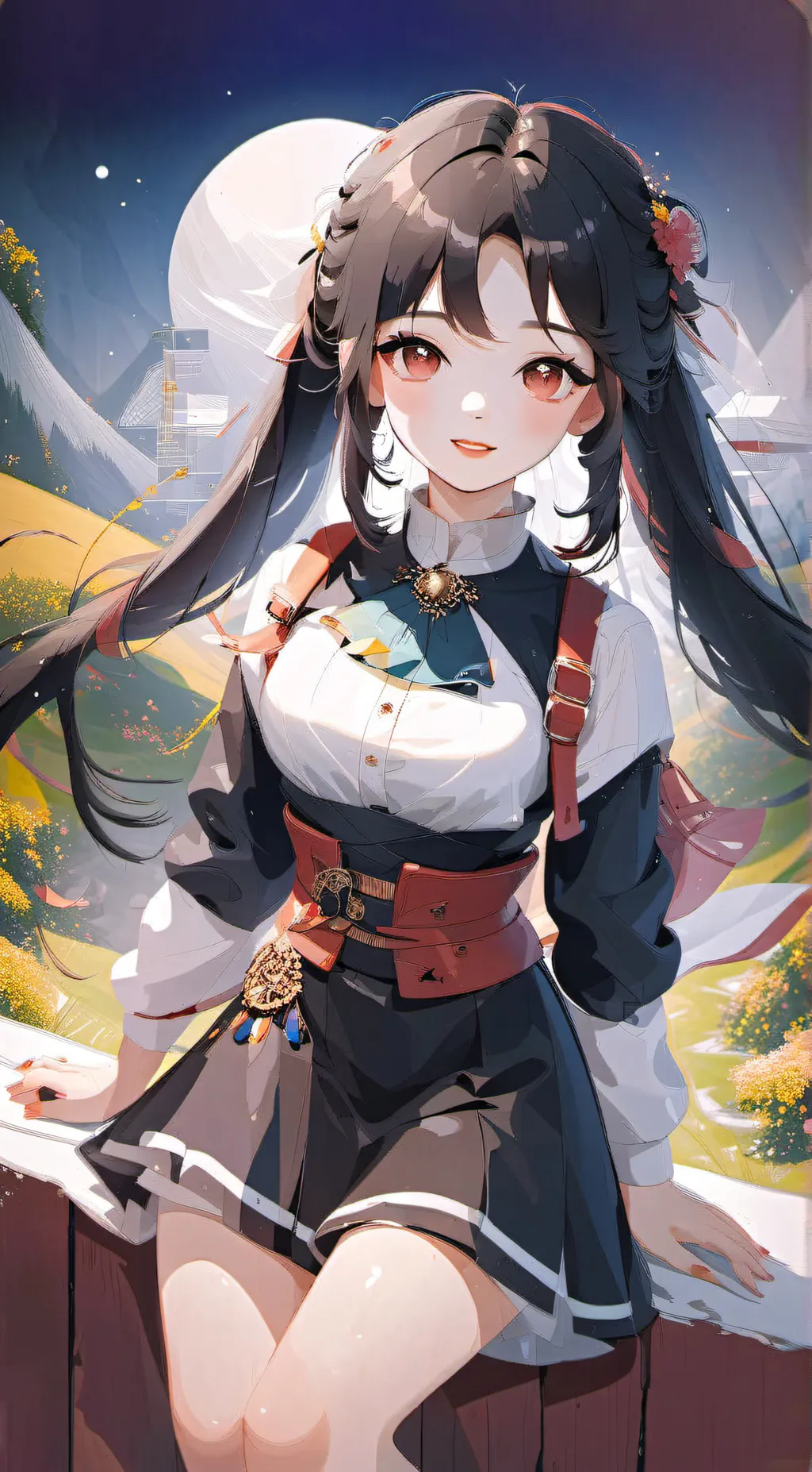 ai character: Weir girl sexy gir background
