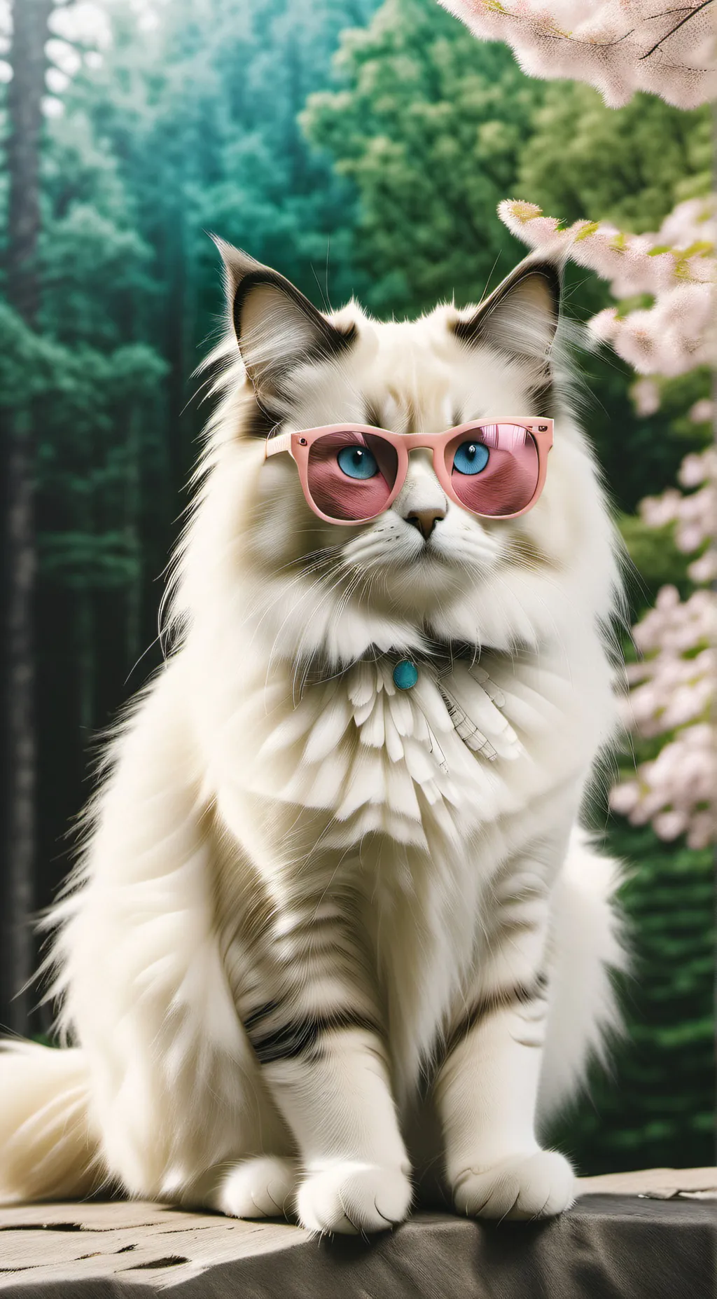 ai character: Mimi princess cat background