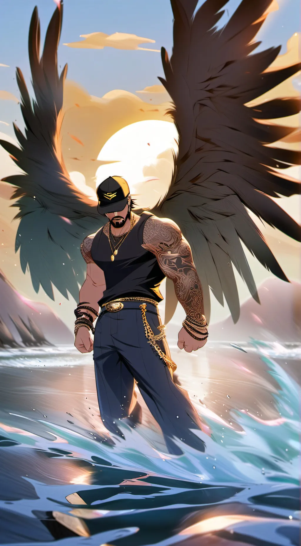ai character: Bluo background