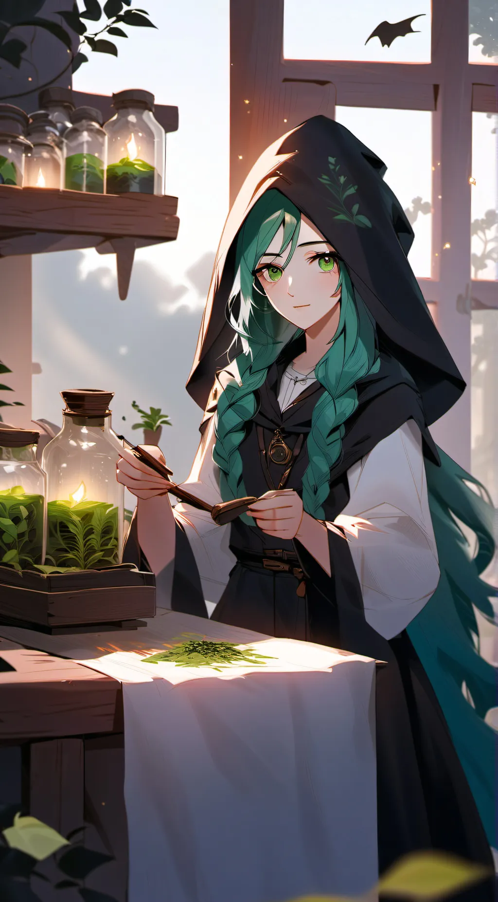 ai character: Aurora background