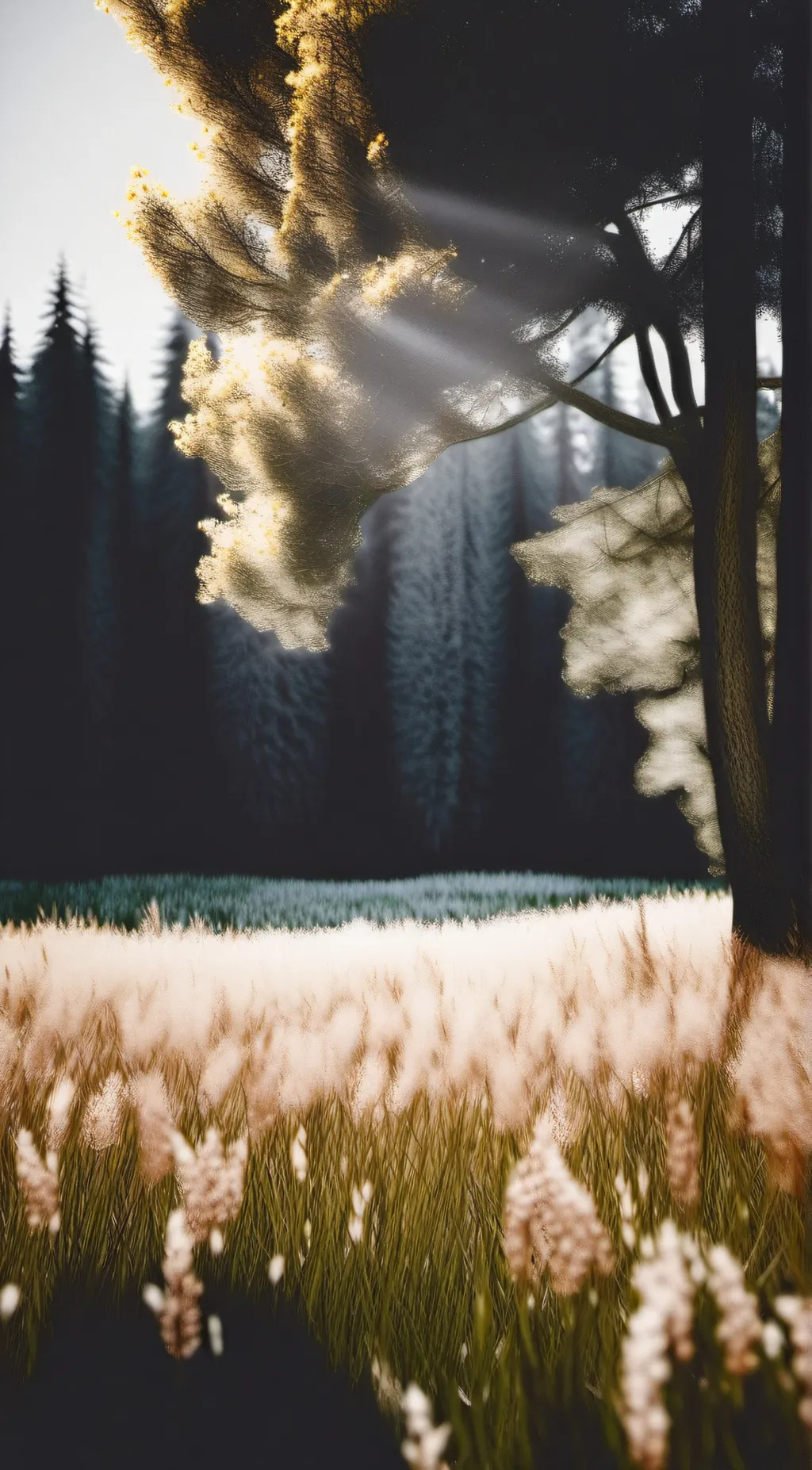 ai character: grass background
